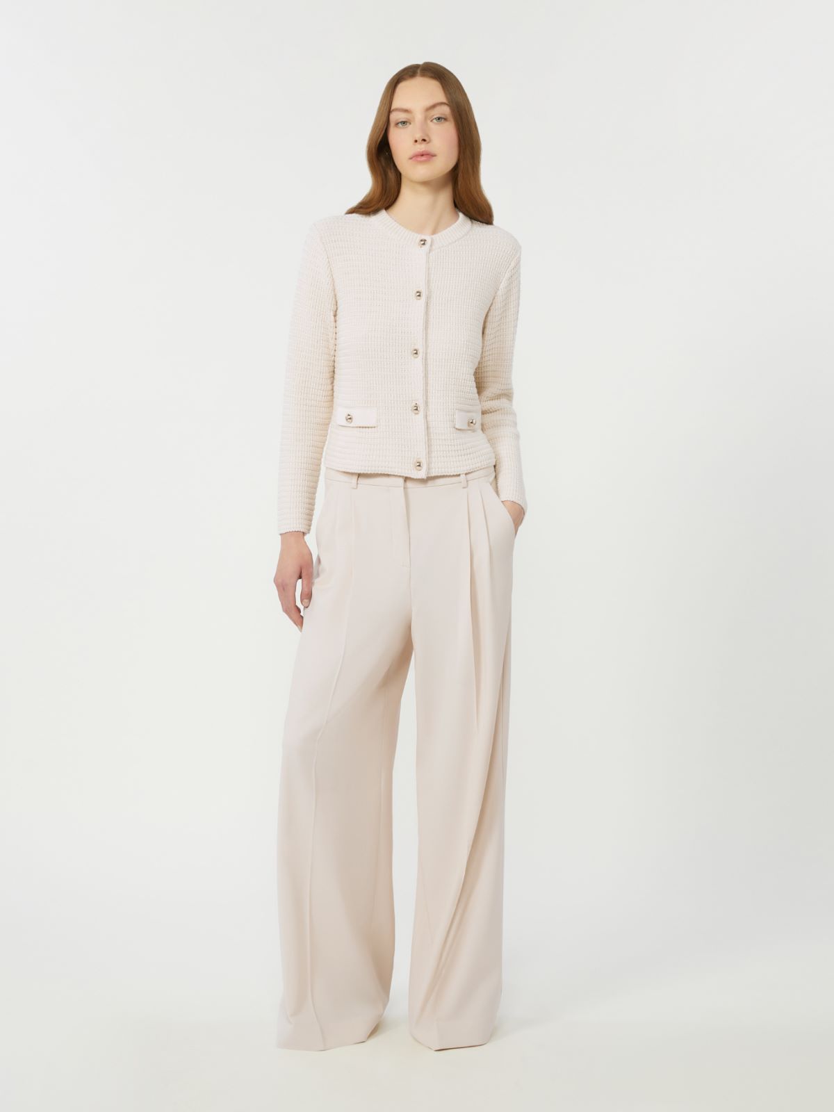 Wool-blend trousers - IVORY - Weekend