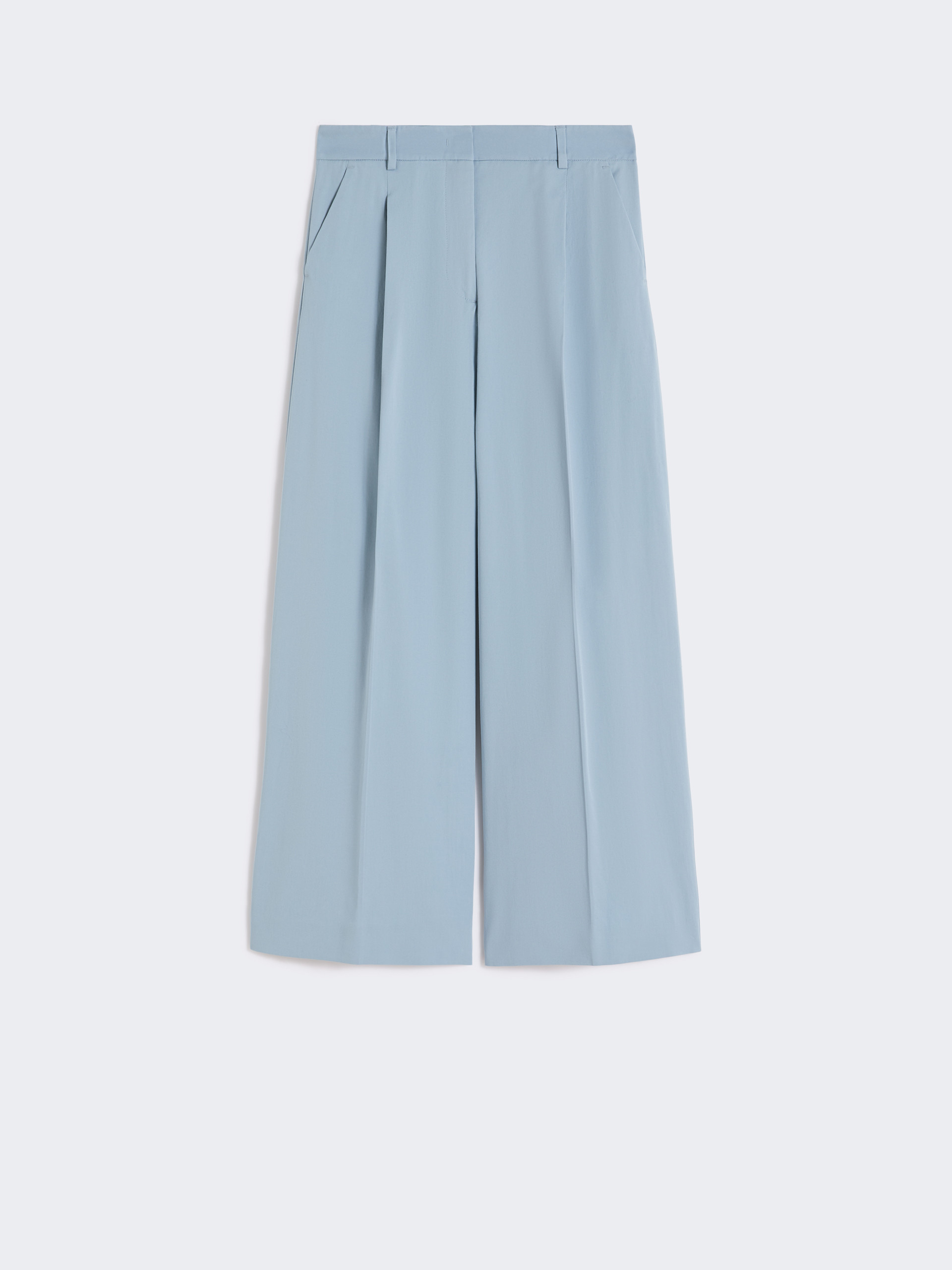 Stretch cotton gabardine trousers - LIGHT BLUE - Weekend Max Mara - 4
