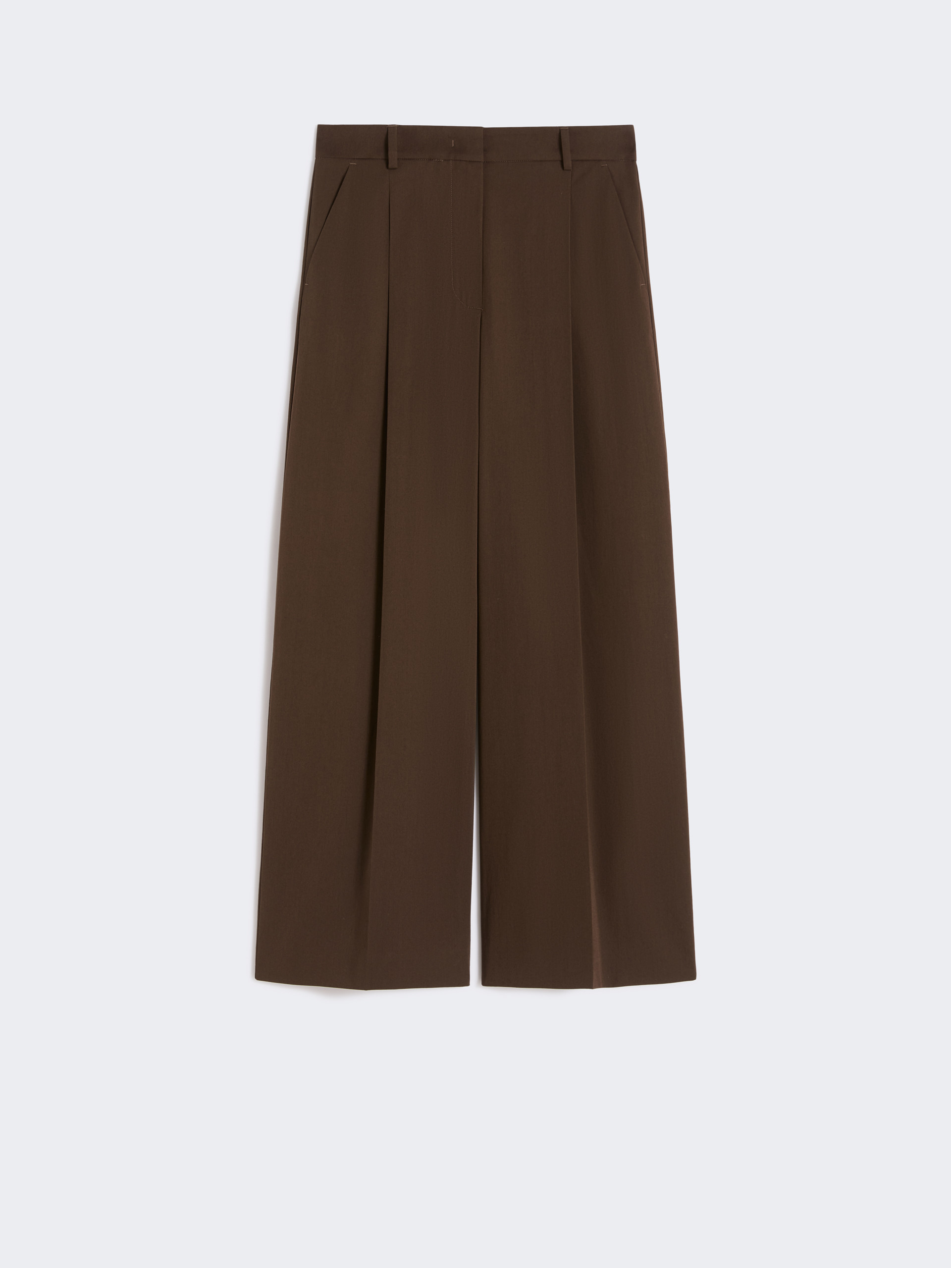 Stretch cotton gabardine trousers - CHOCOLATE - Weekend Max Mara - 5