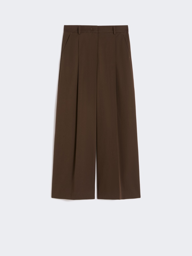 Stretch cotton gabardine trousers - CHOCOLATE - Weekend - 6
