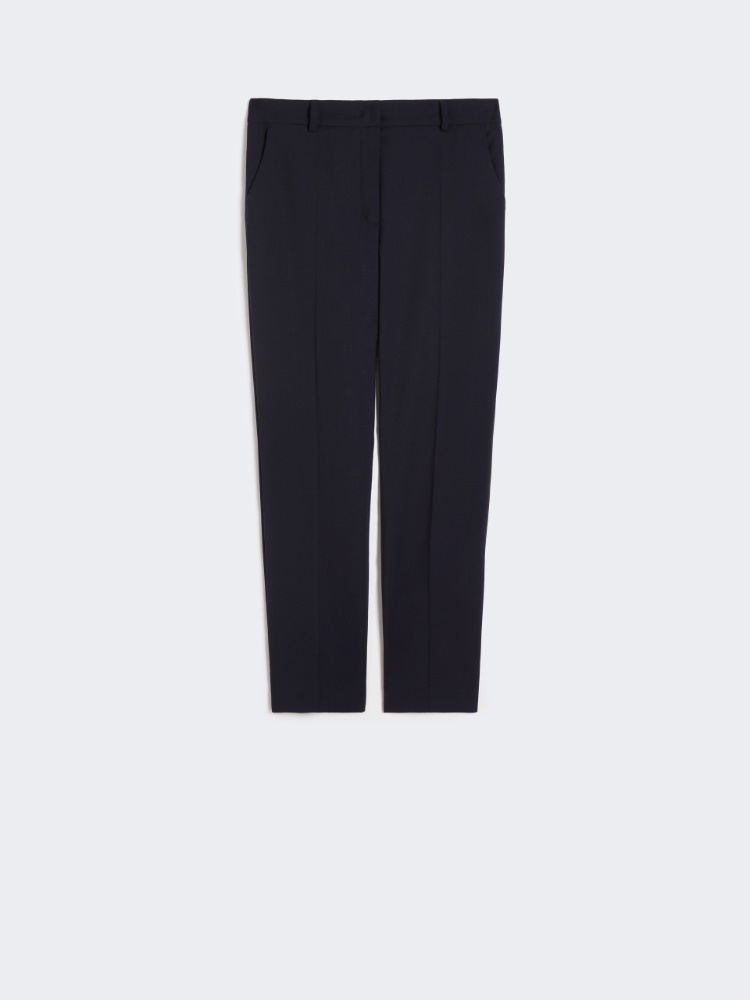 Stretch wool cigarette trousers - NAVY - Weekend - 2