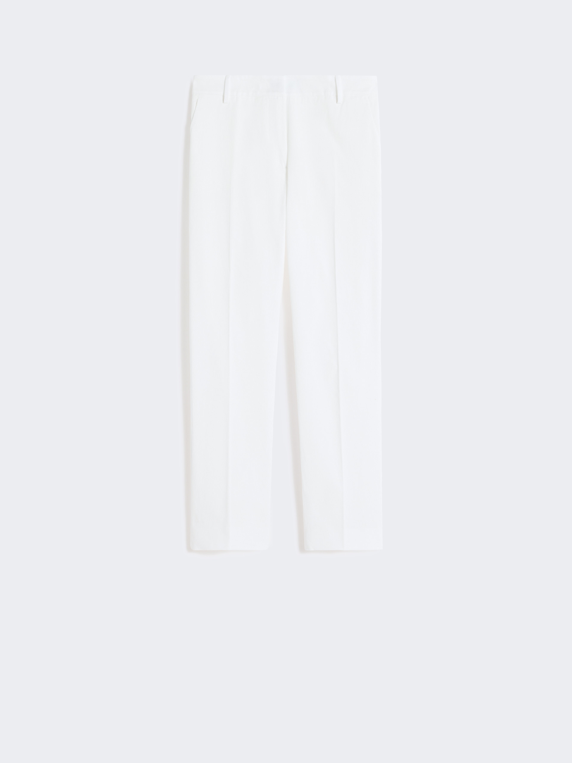 Slim-fit stretch cotton trousers - WHITE - Weekend Max Mara - 4