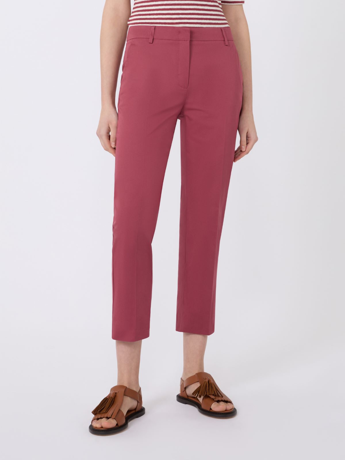 Pantalone slim fit in cotone stretch - CILIEGIA - Weekend - 2