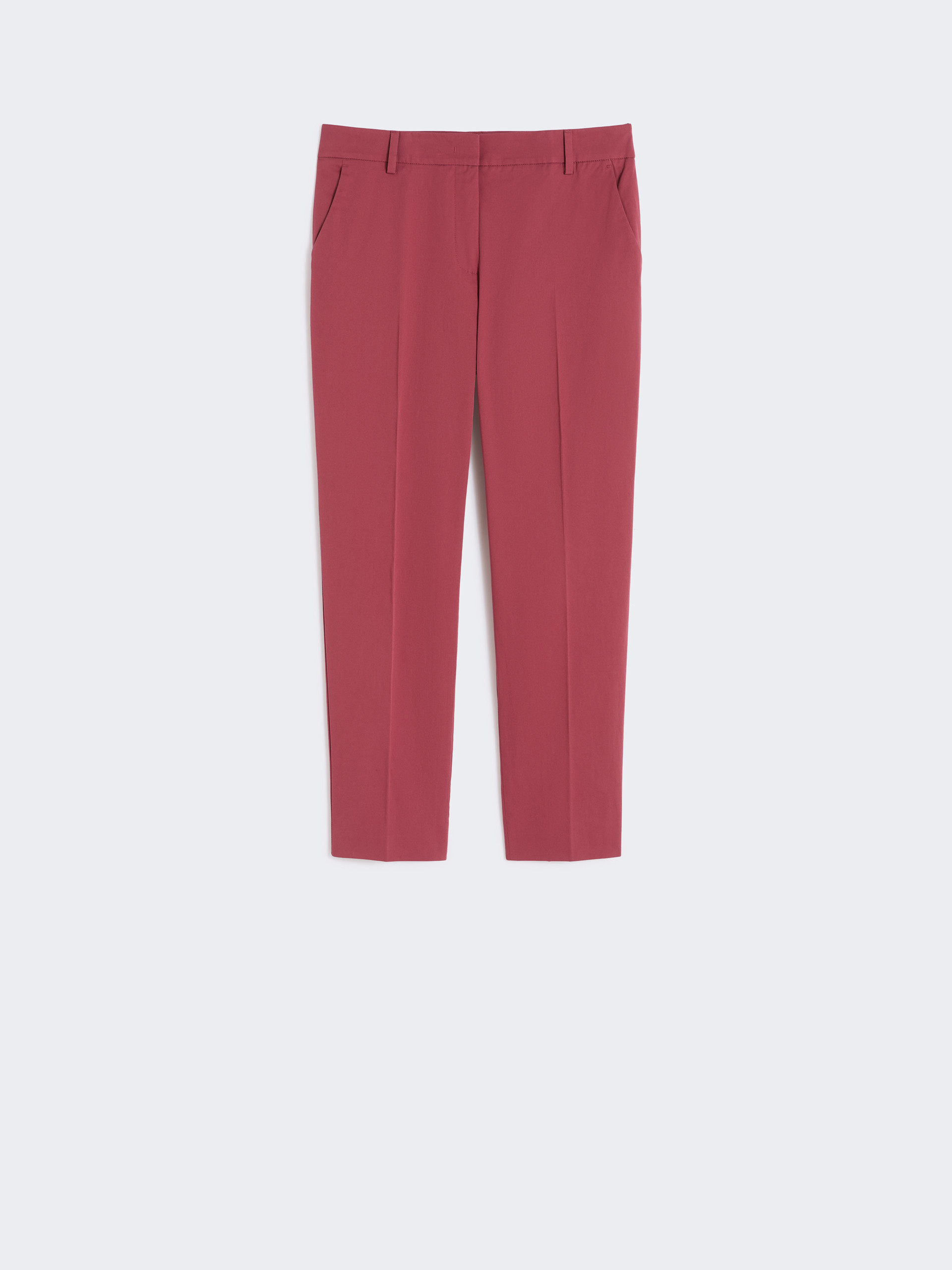 Slim-fit stretch cotton trousers - CHERRY - Weekend Max Mara - 4