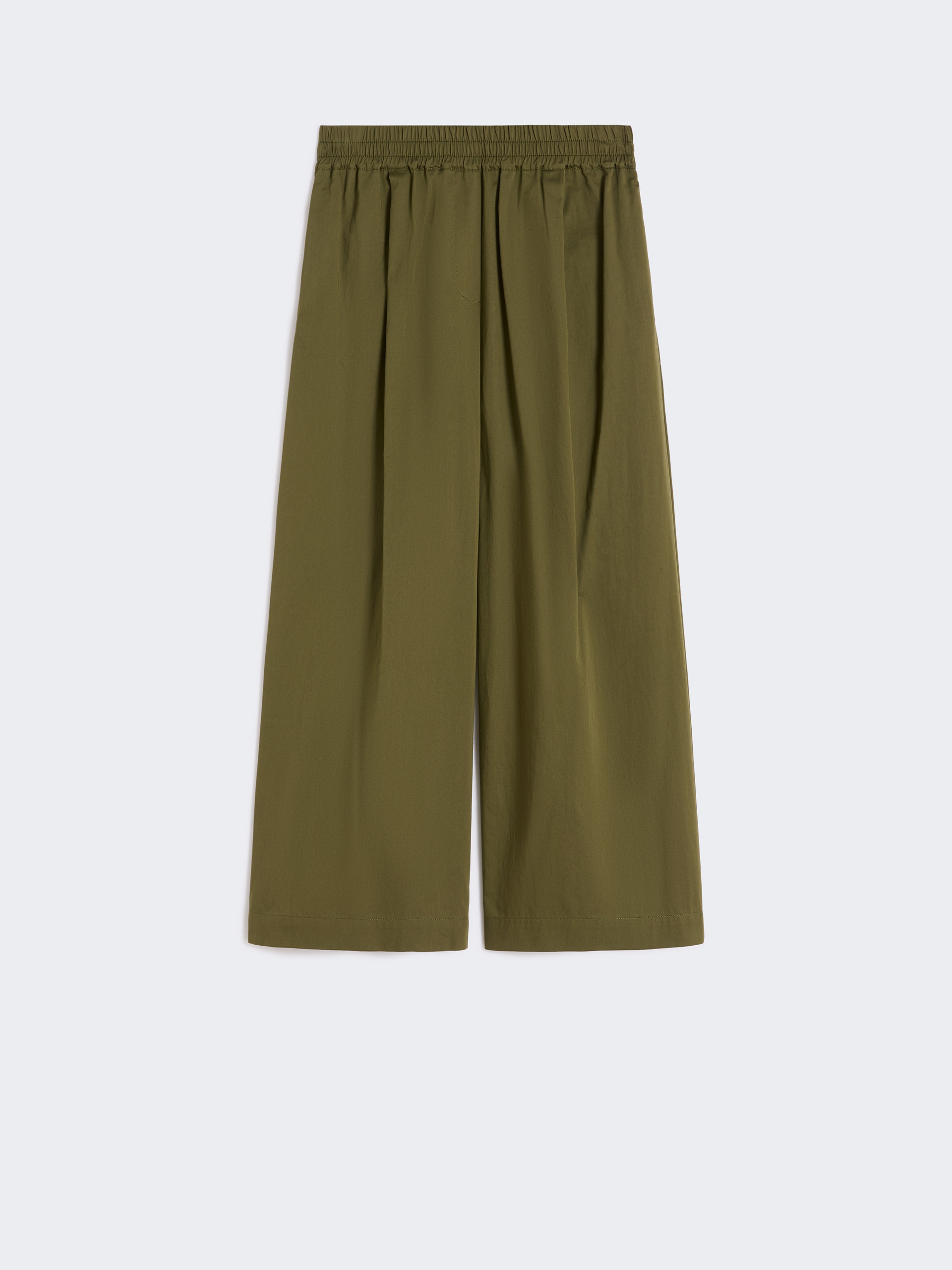 Cotton rasetto trousers - KAKI - Weekend Max Mara - 5
