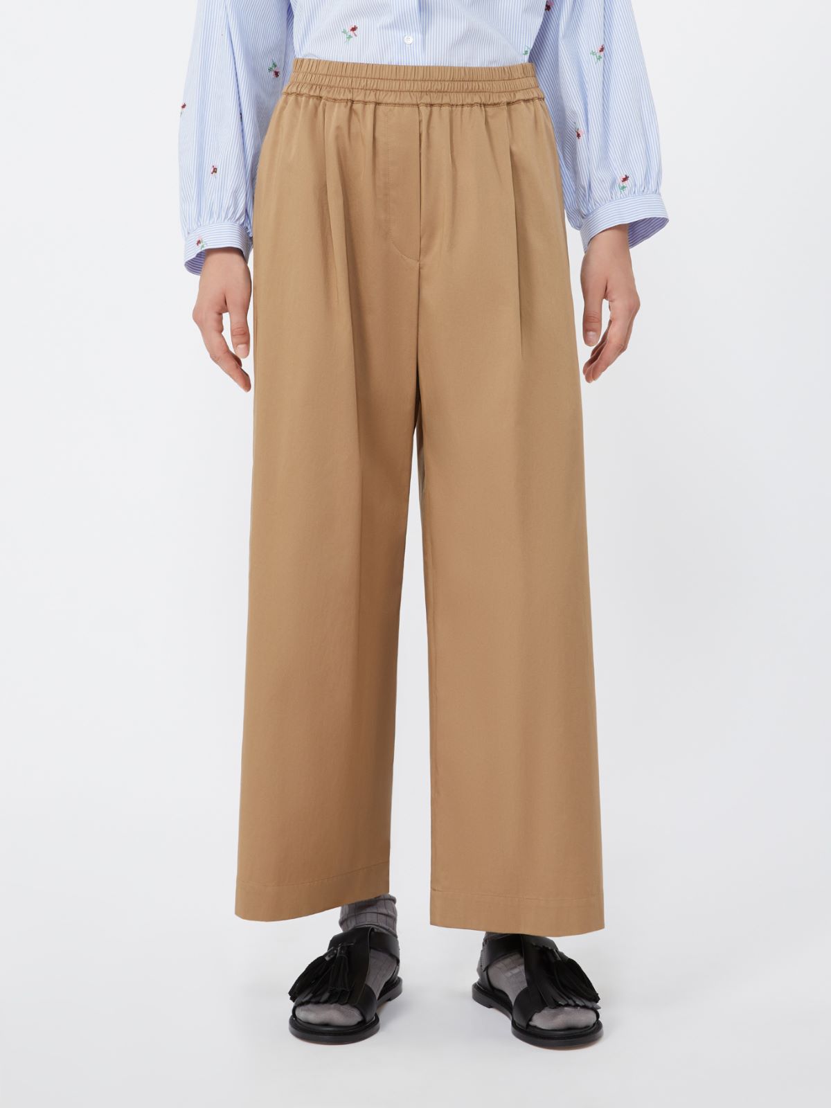 Cotton rasetto trousers - Weekend Max Mara - 2