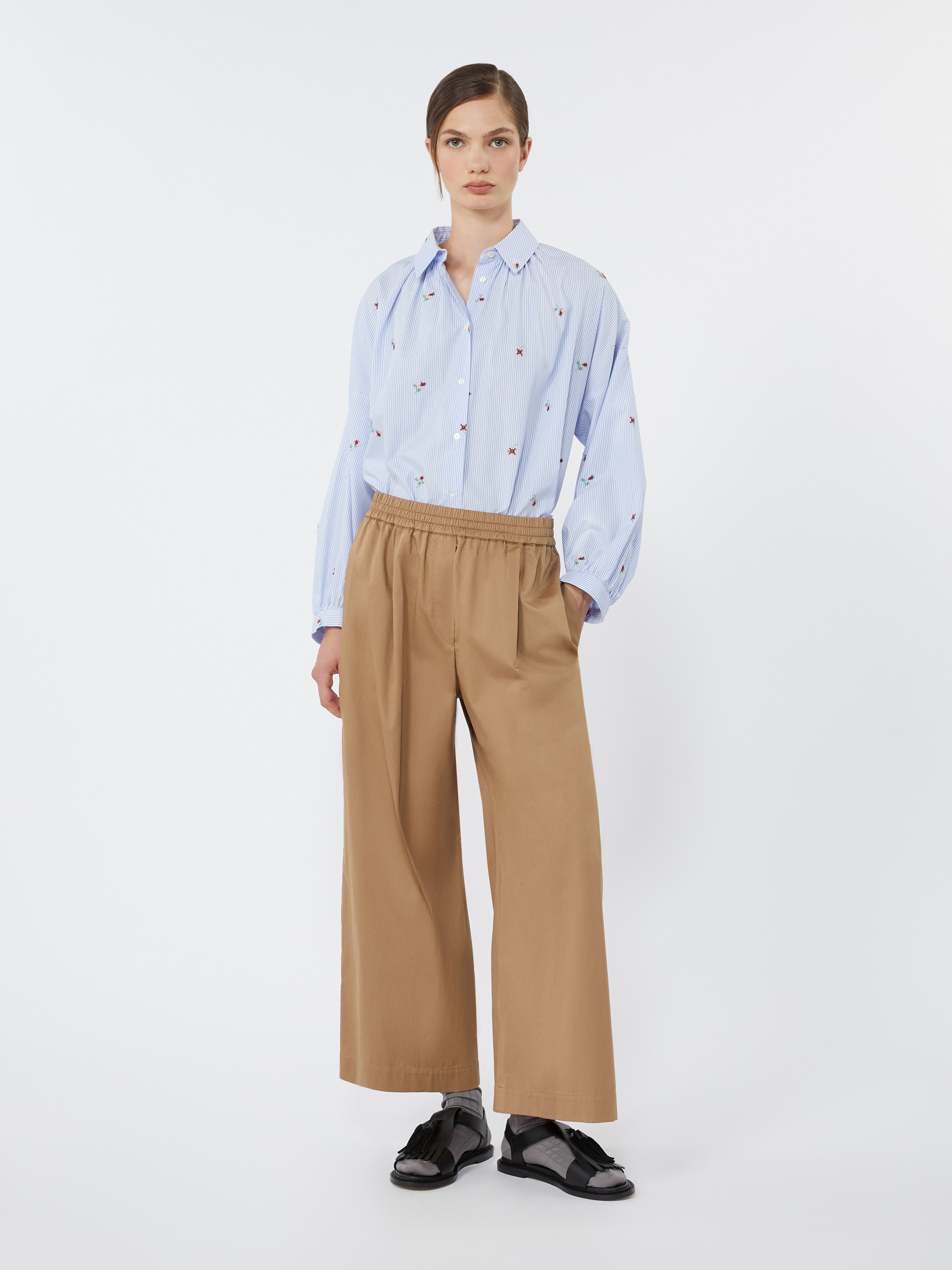 Cotton rasetto trousers - Weekend Max Mara