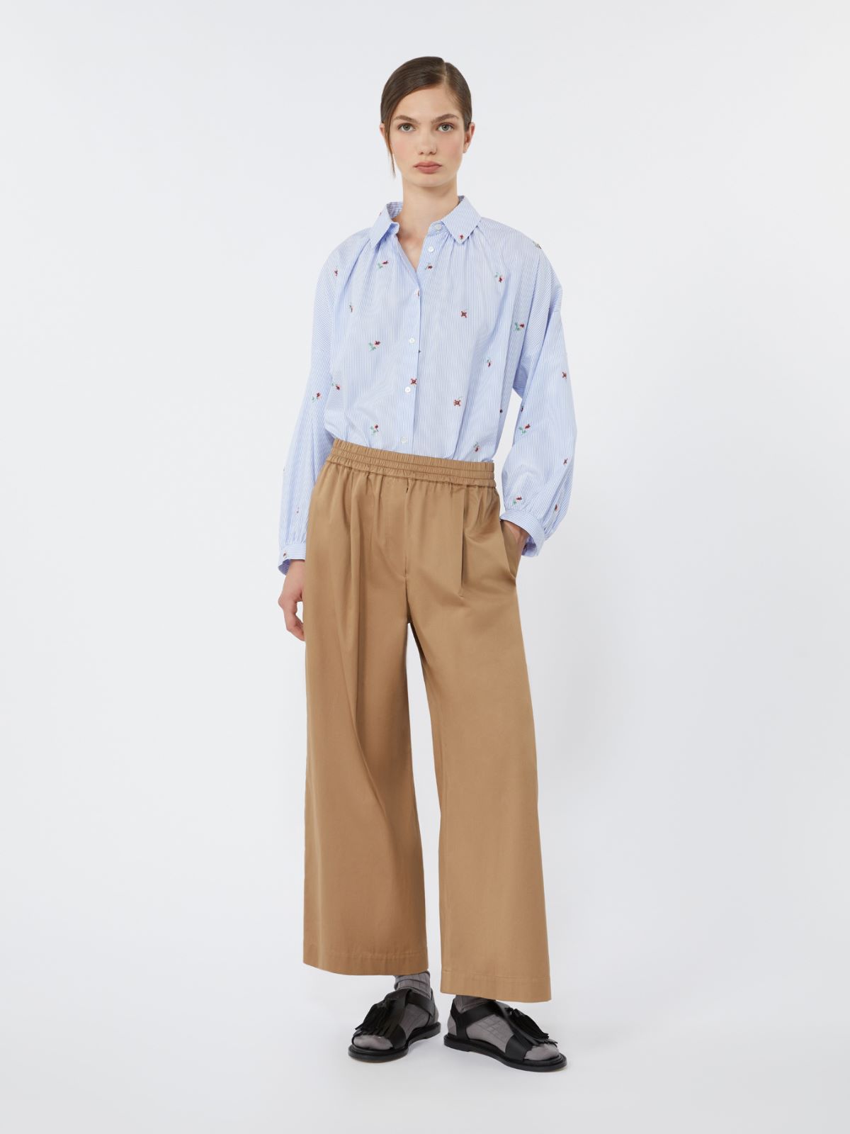 Cotton rasetto trousers - Weekend Max Mara