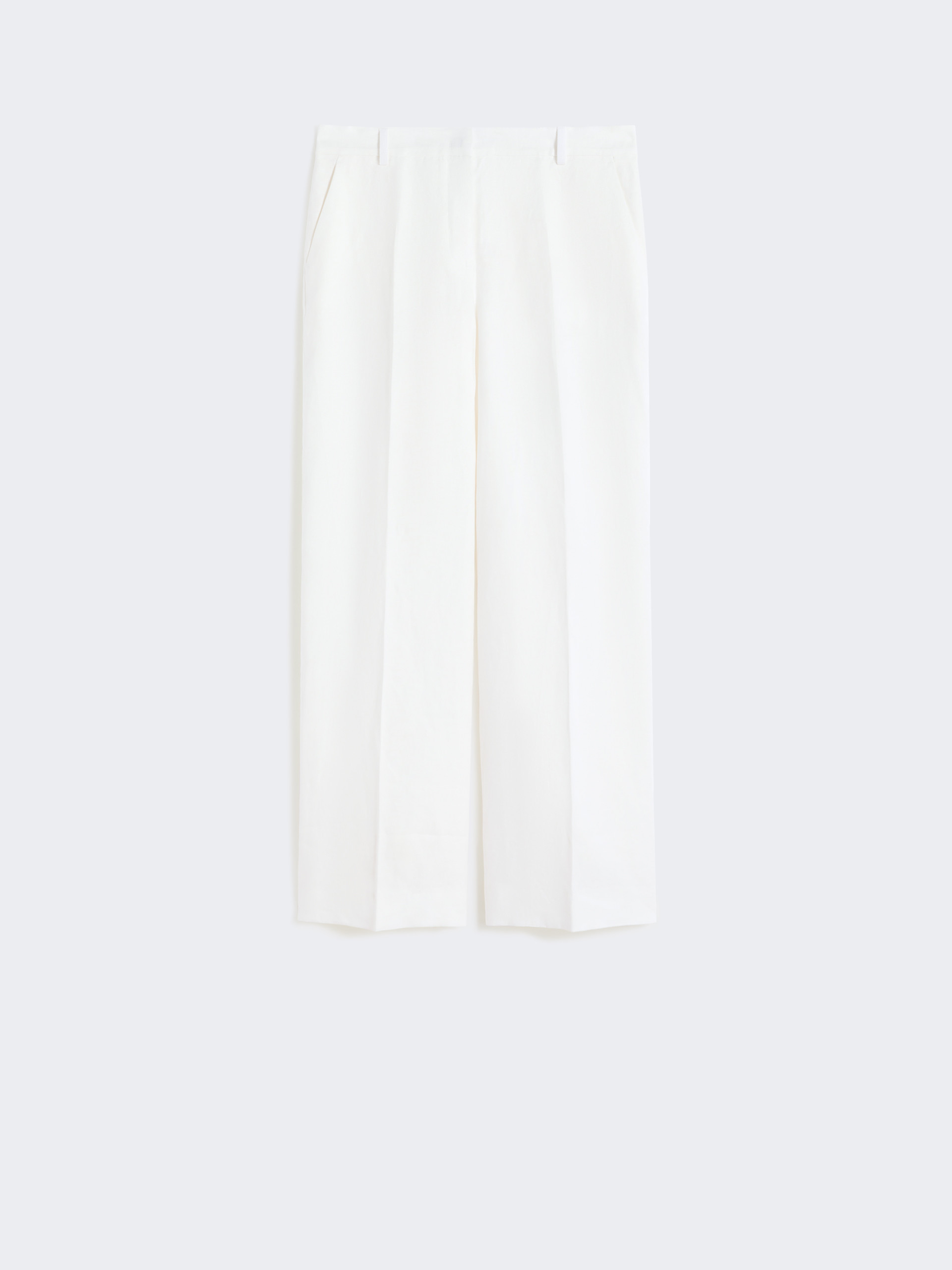 Linen canvas trousers - WHITE - Weekend Max Mara - 4