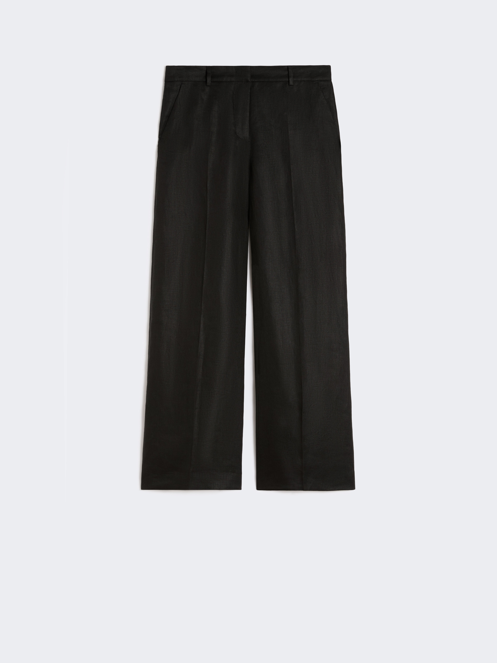 Linen canvas trousers - BLACK - Weekend Max Mara - 4