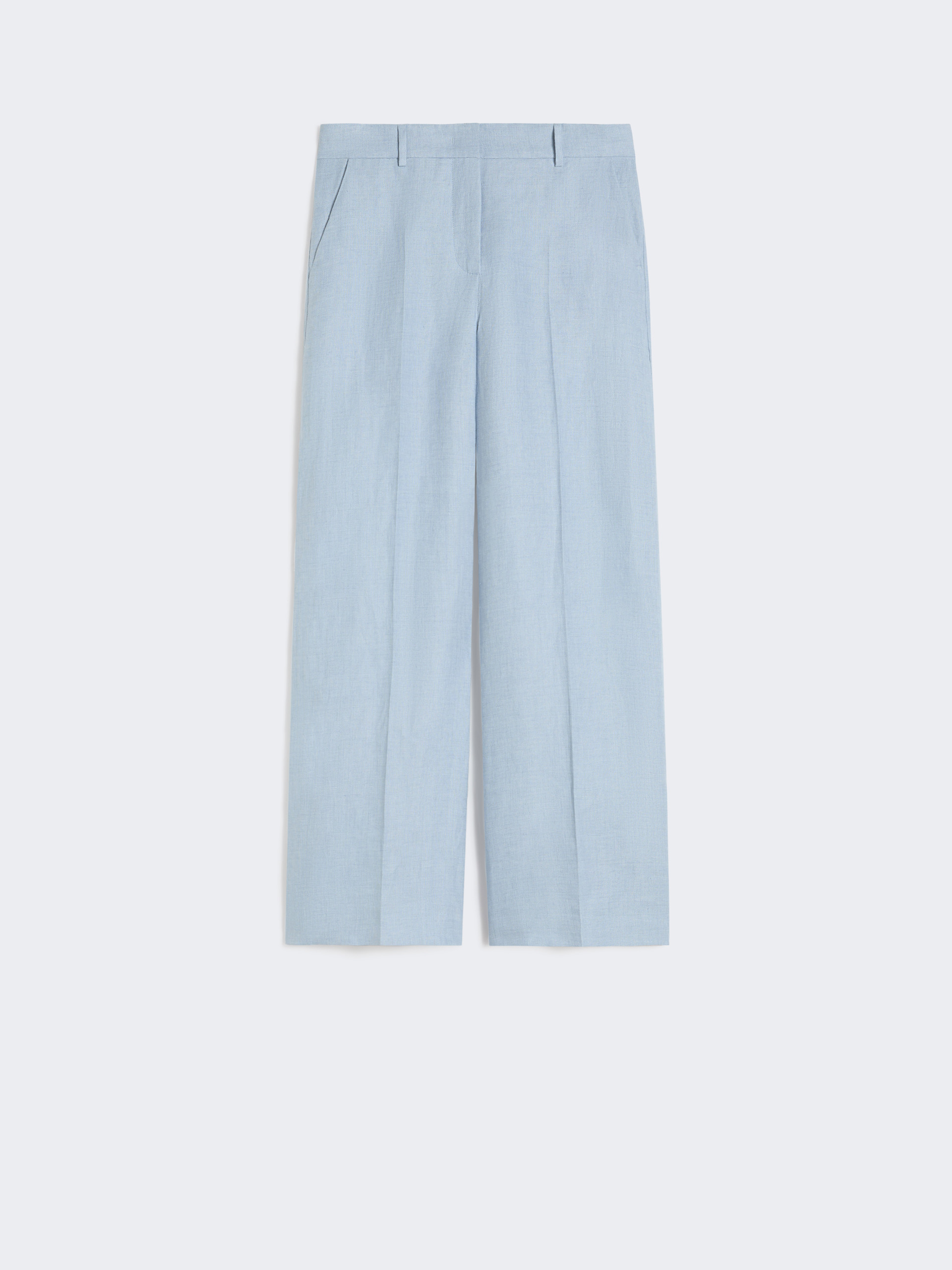 Linen canvas trousers - LIGHT BLUE - Weekend Max Mara - 4