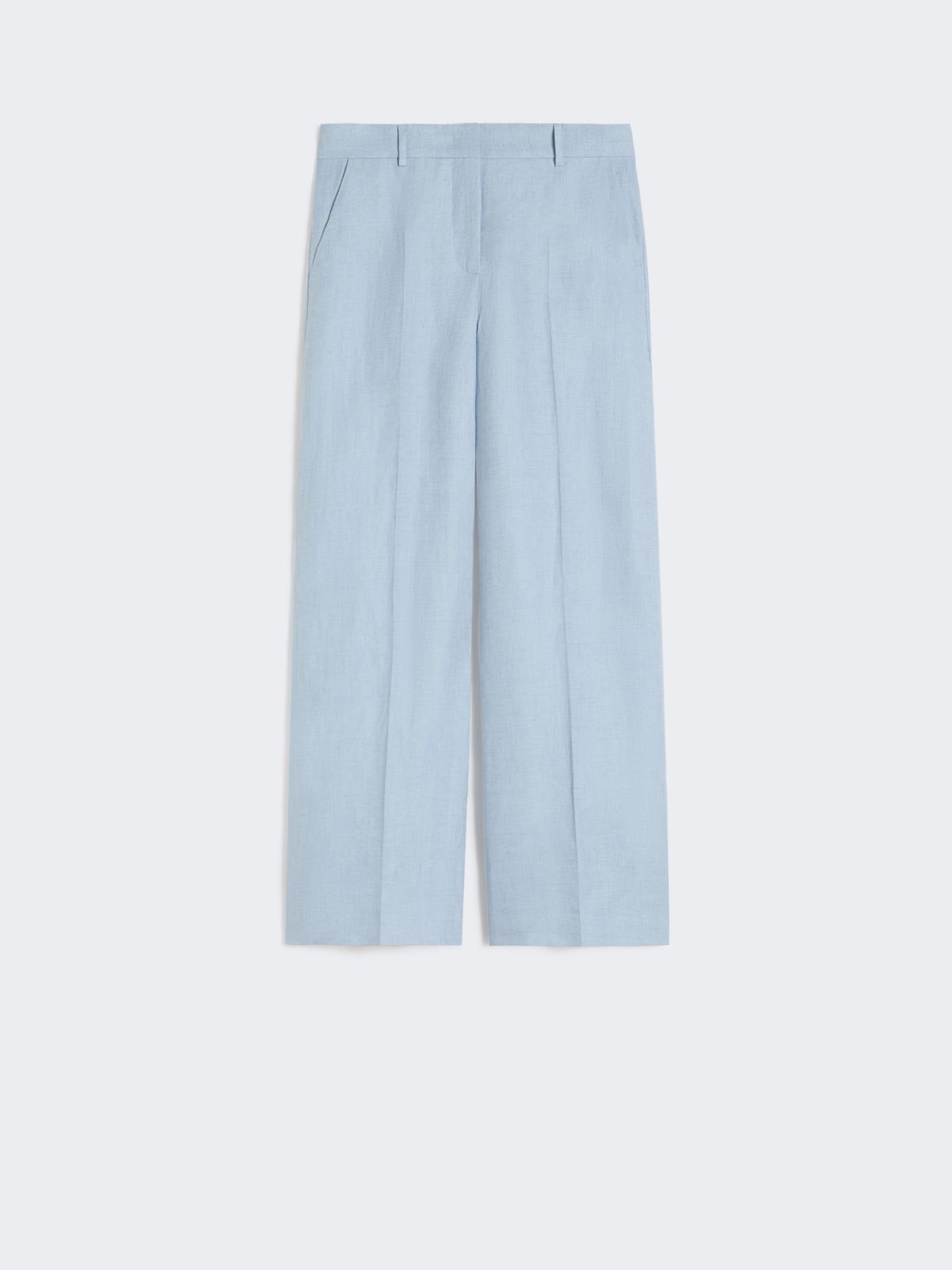 Linen canvas trousers - LIGHT BLUE - Weekend - 4