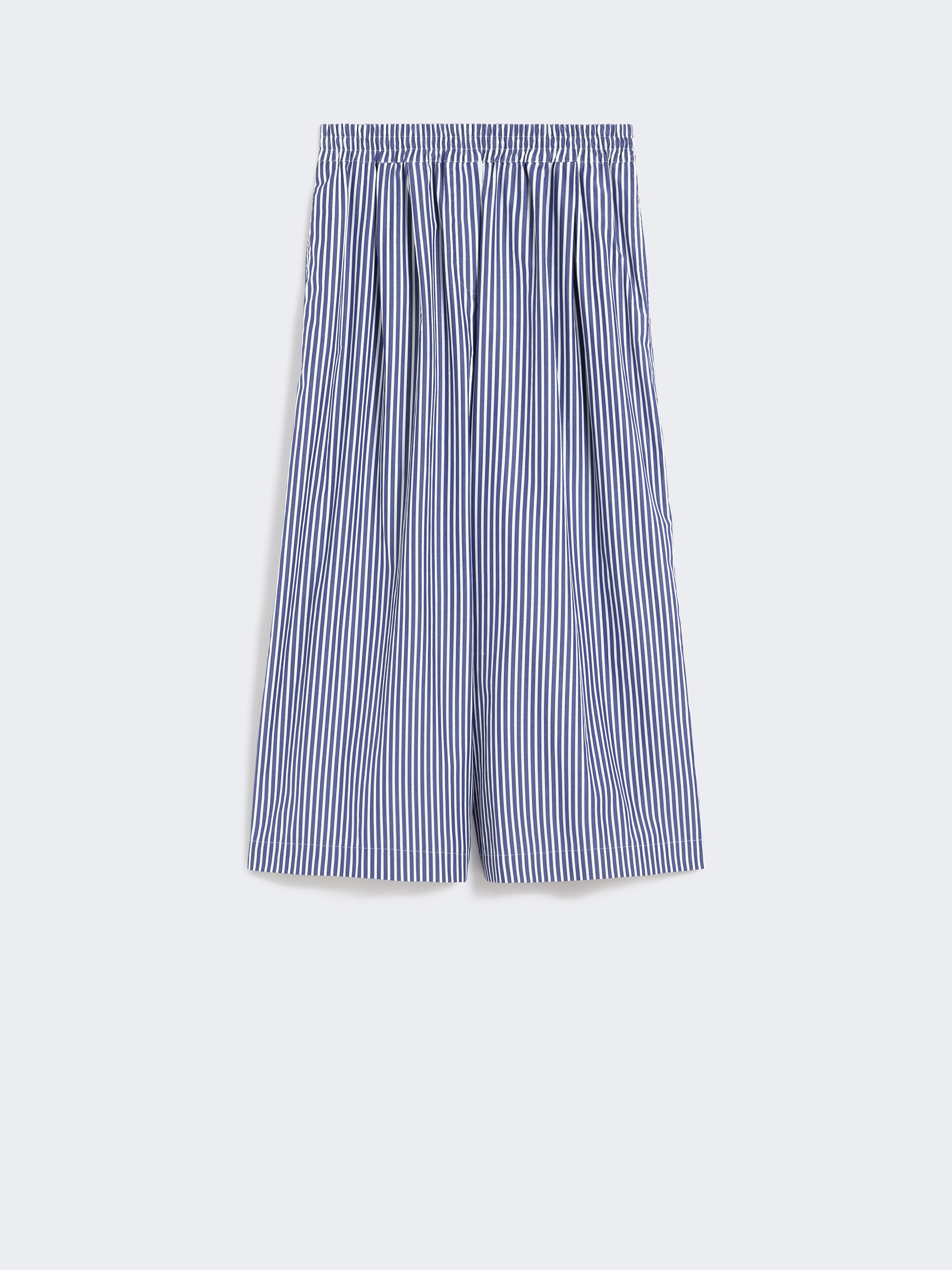Cropped cotton poplin trousers - NAVY - Weekend Max Mara - 4