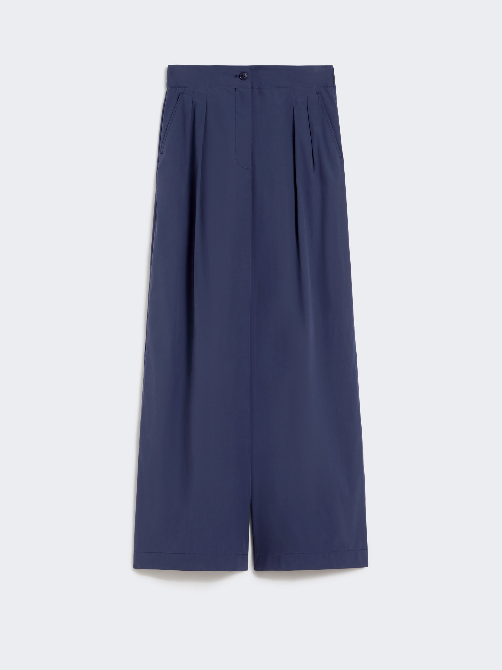 Wide-leg cotton poplin trousers - NAVY - Weekend Max Mara - 5