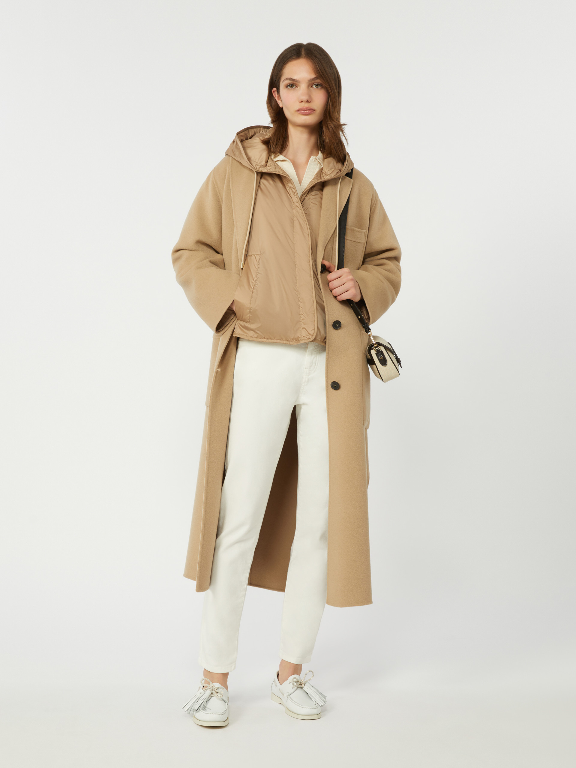 Slim-fit stretch cotton trousers - WHITE - Weekend Max Mara