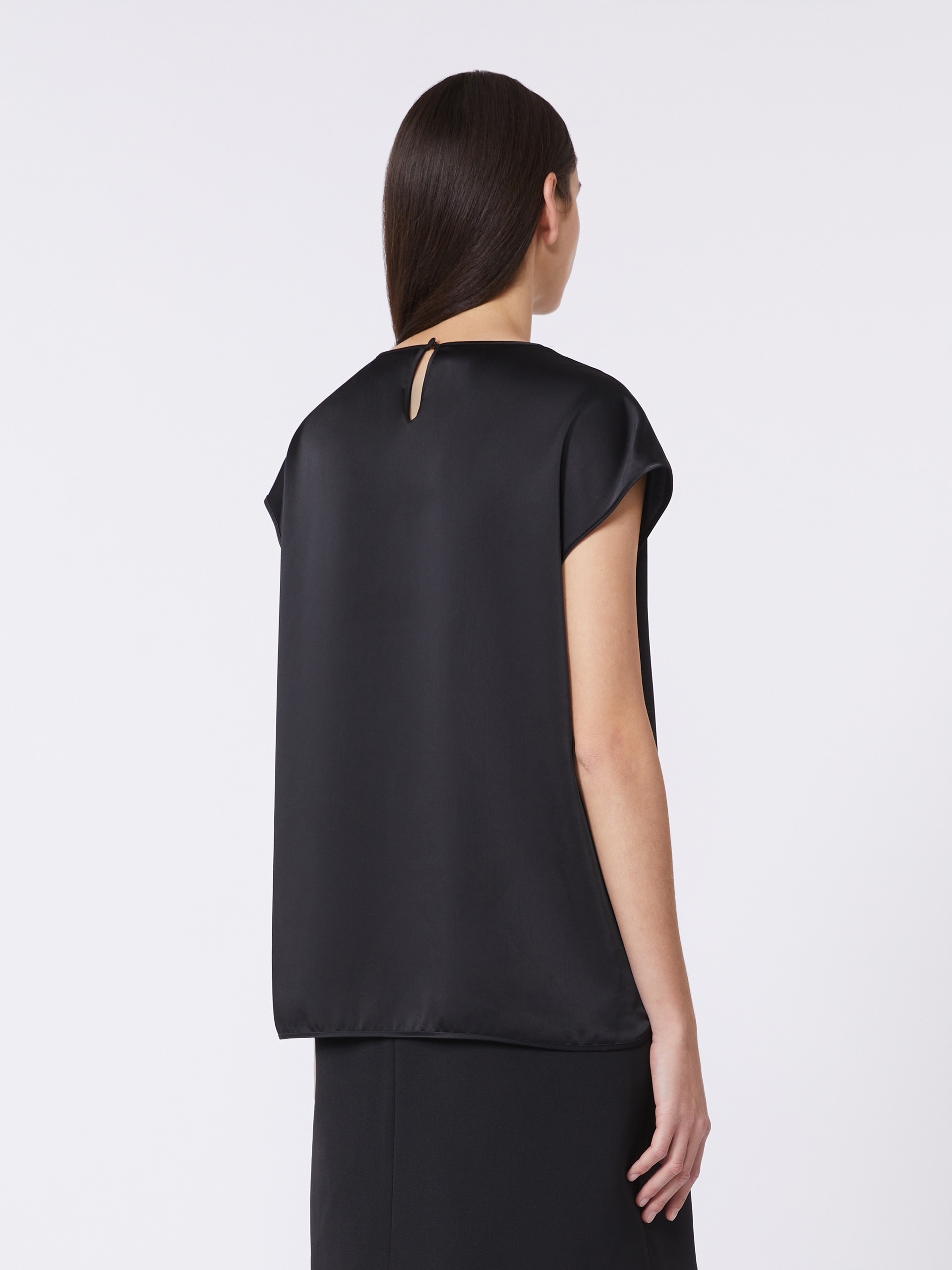 Feminine satin top - BLACK - Weekend Max Mara - 3