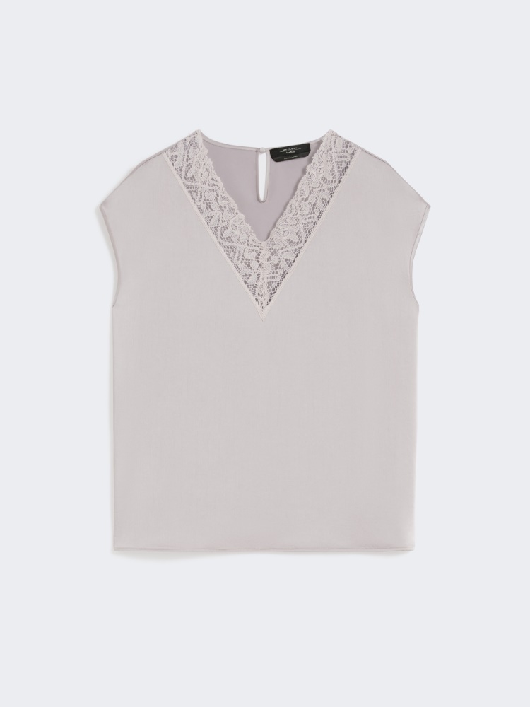 Feminine satin top - NUDO - Weekend - 2