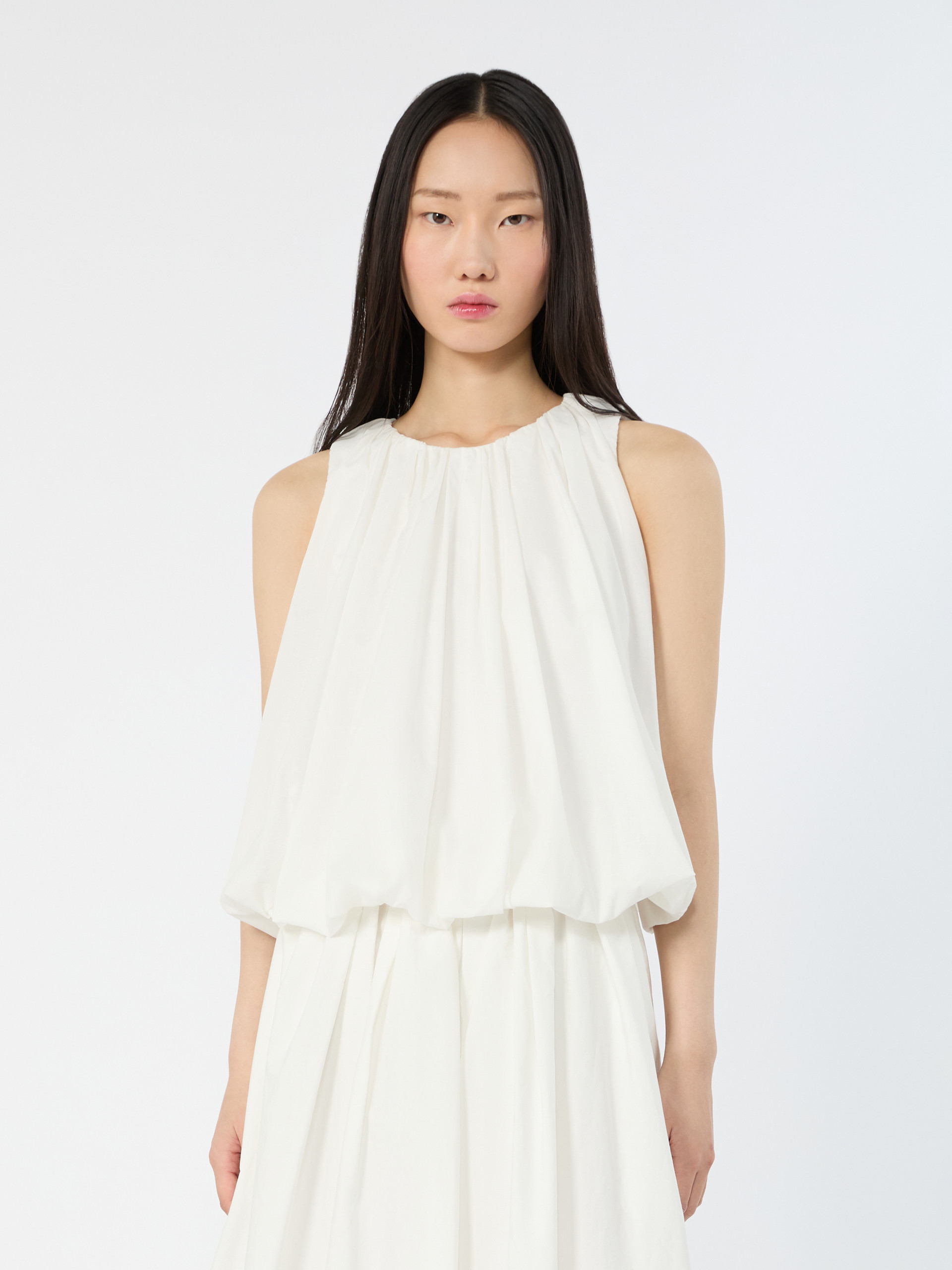 Cotton muslin top - WHITE - Weekend Max Mara - 2
