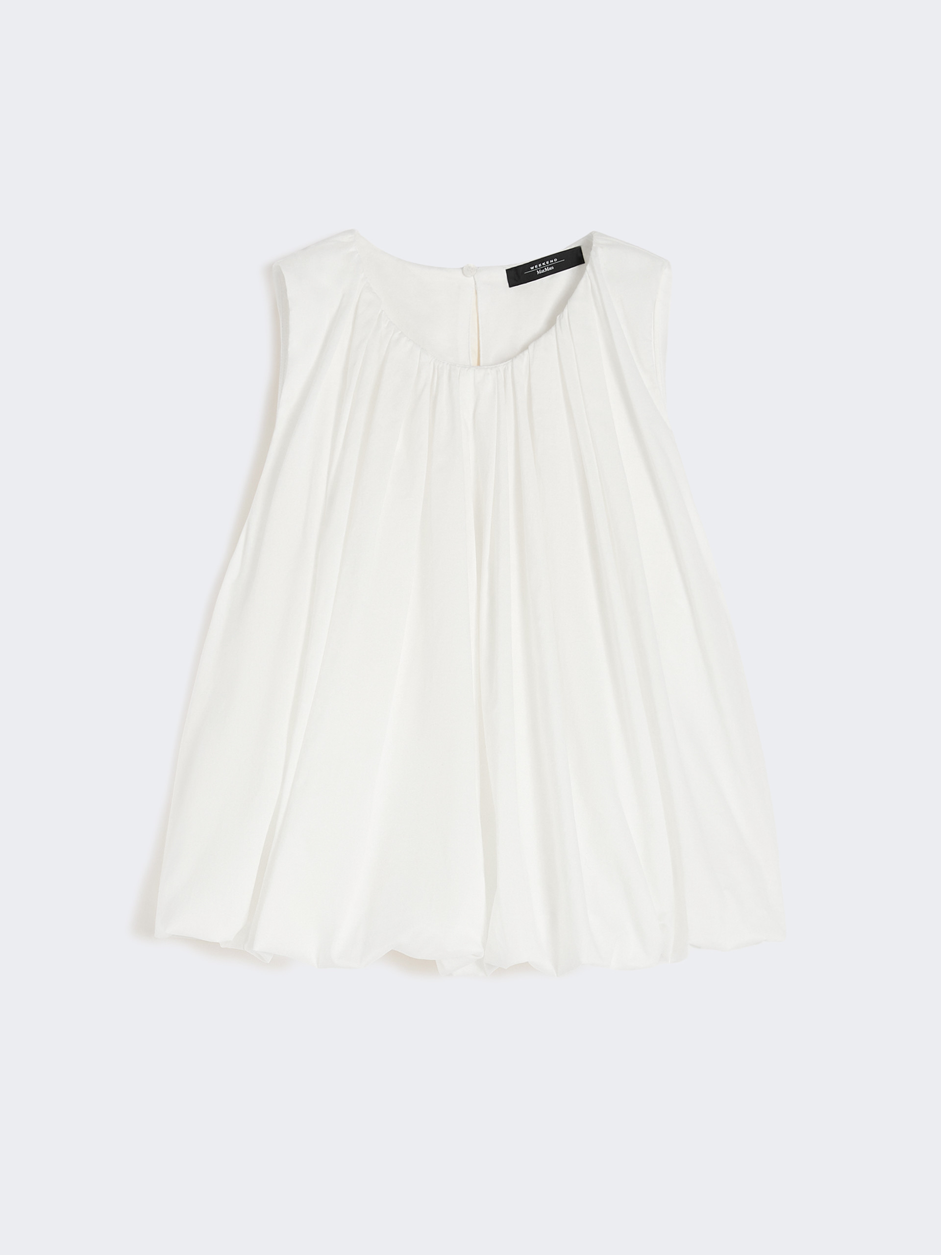 Cotton muslin top, white | Weekend Max Mara