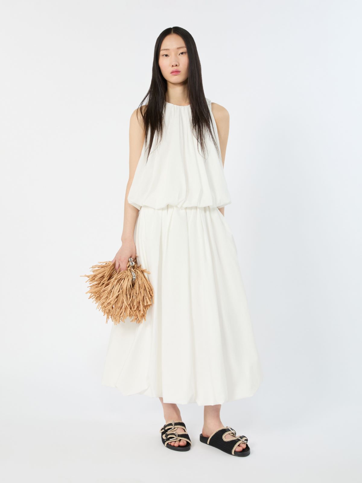 Cotton muslin top - WHITE - Weekend