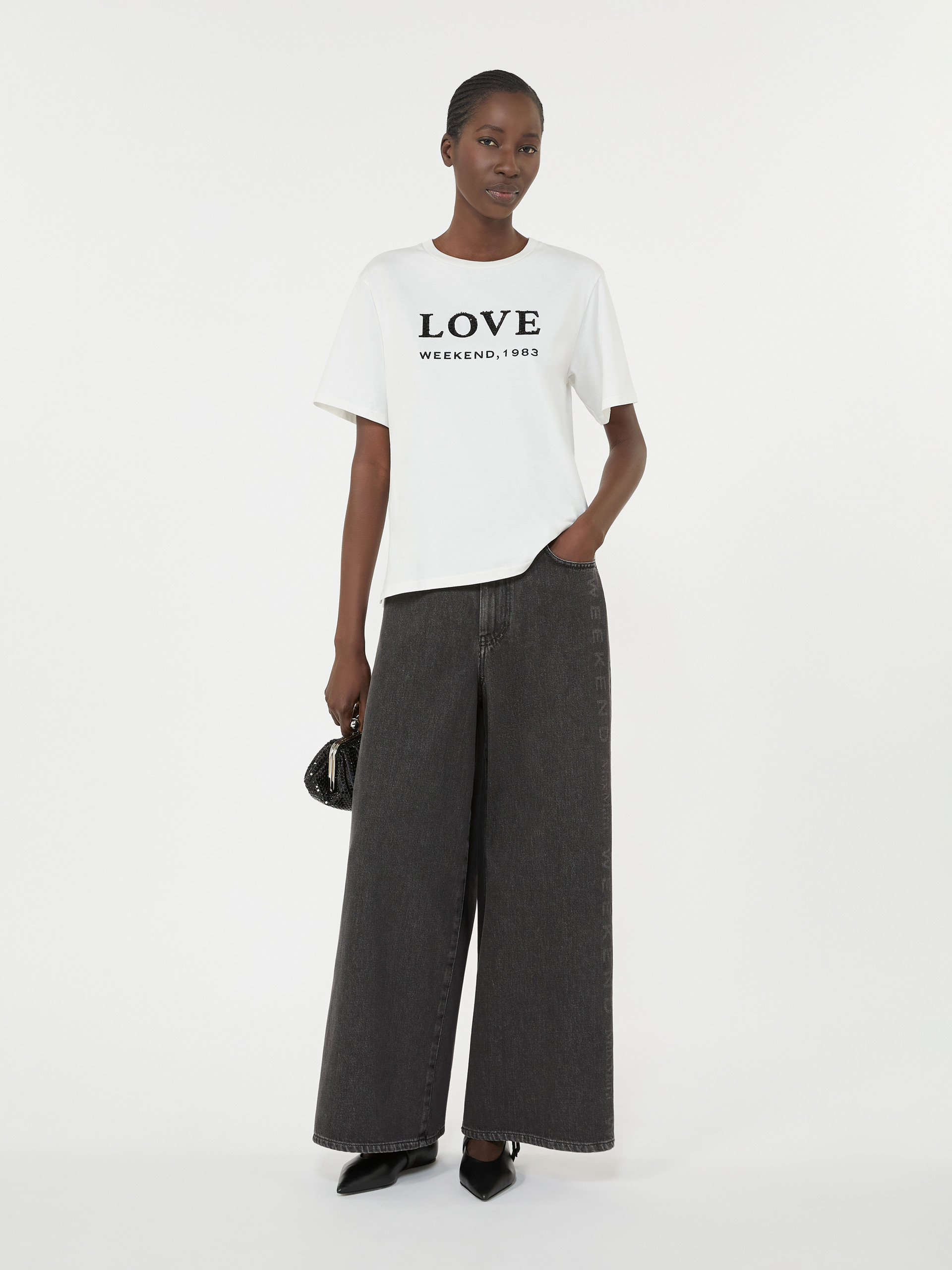 Authentic cotton denim jeans - BLACK - Weekend Max Mara