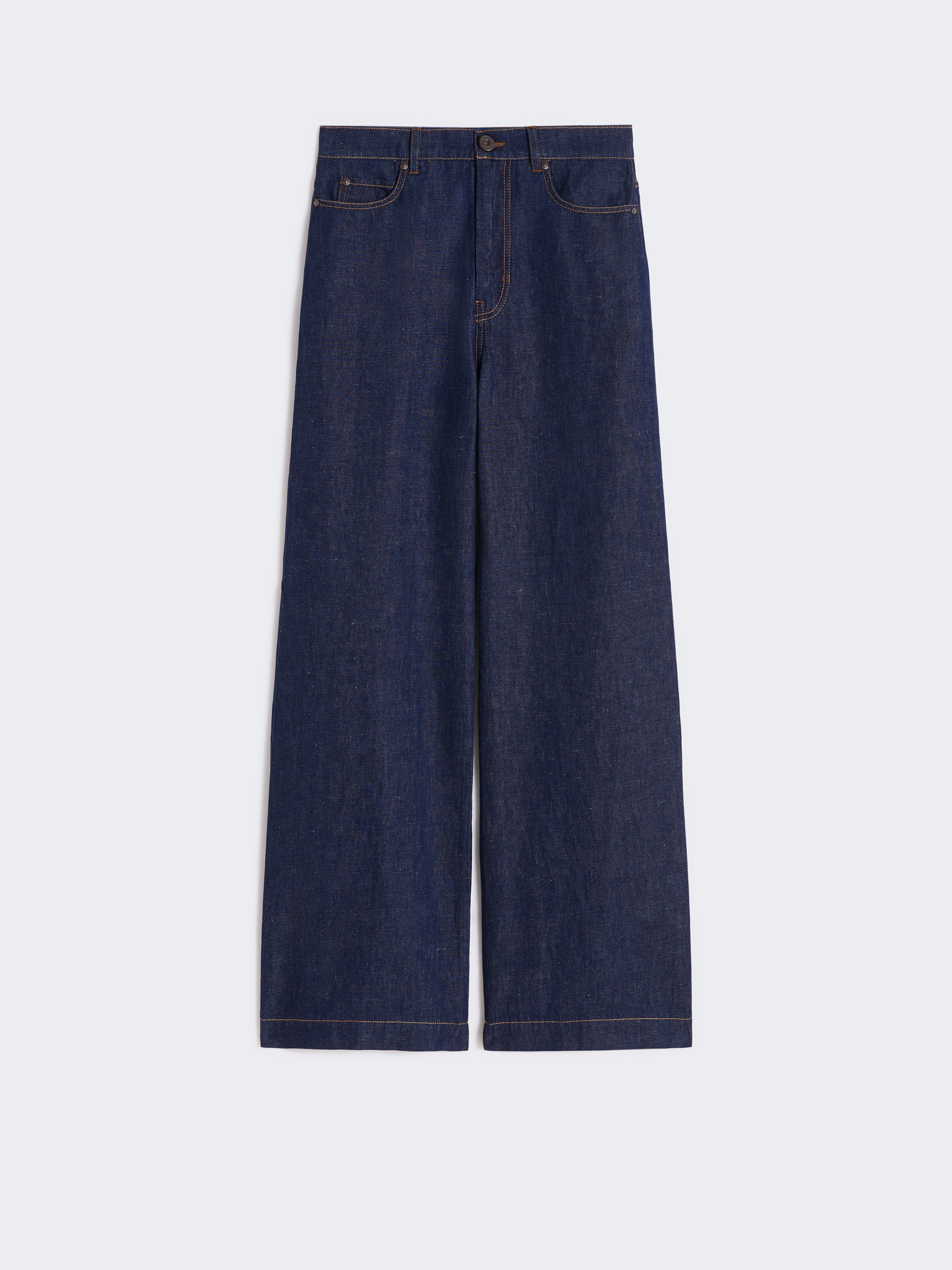 Linen and cotton denim jeans - NAVY - Weekend Max Mara - 5