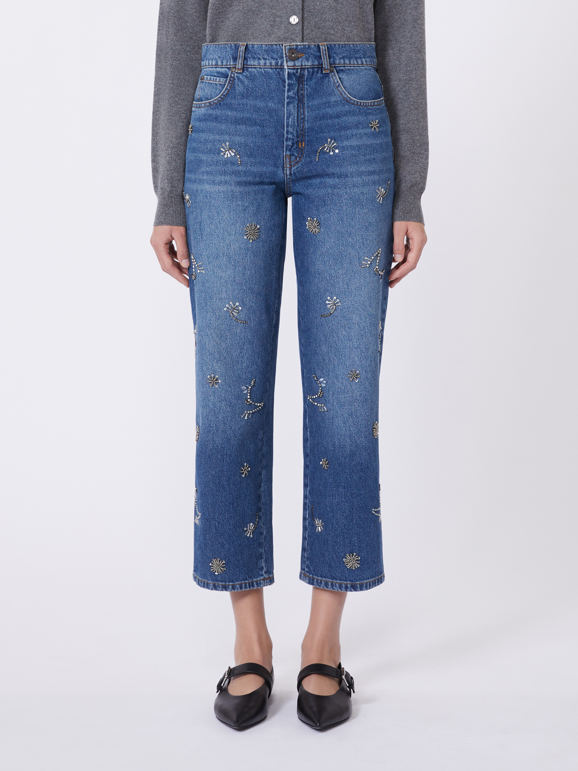 Embroidered denim jeans - Weekend Max Mara - 2