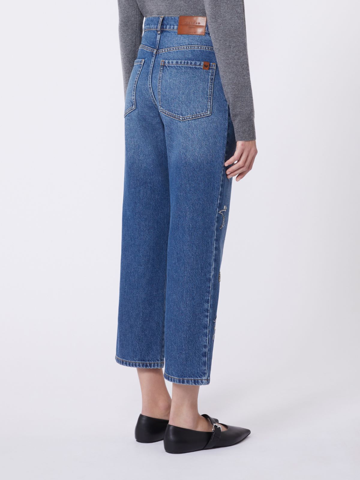 Embroidered denim jeans - NAVY - Weekend - 3