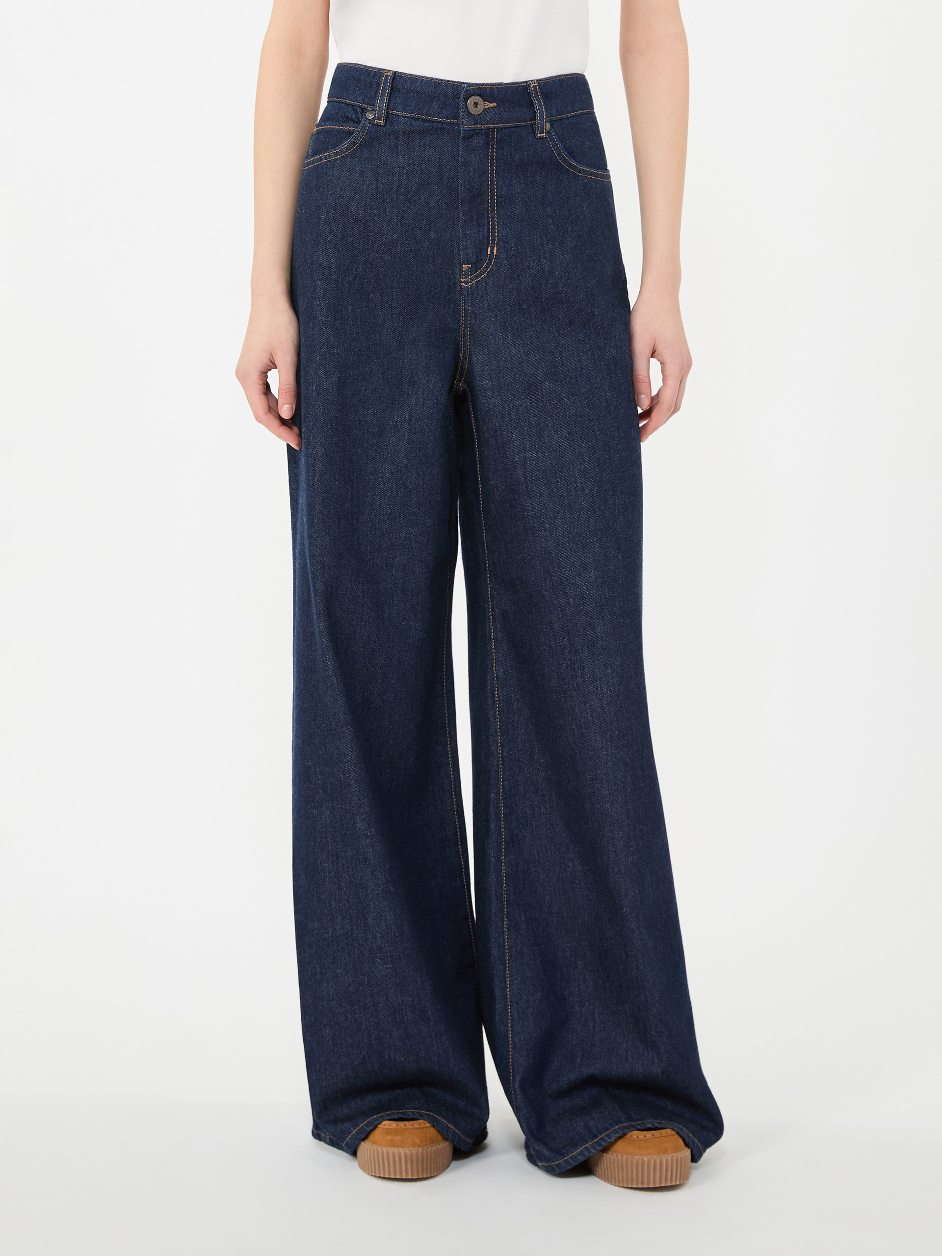 Soft cotton denim jeans - NAVY - Weekend Max Mara - 2
