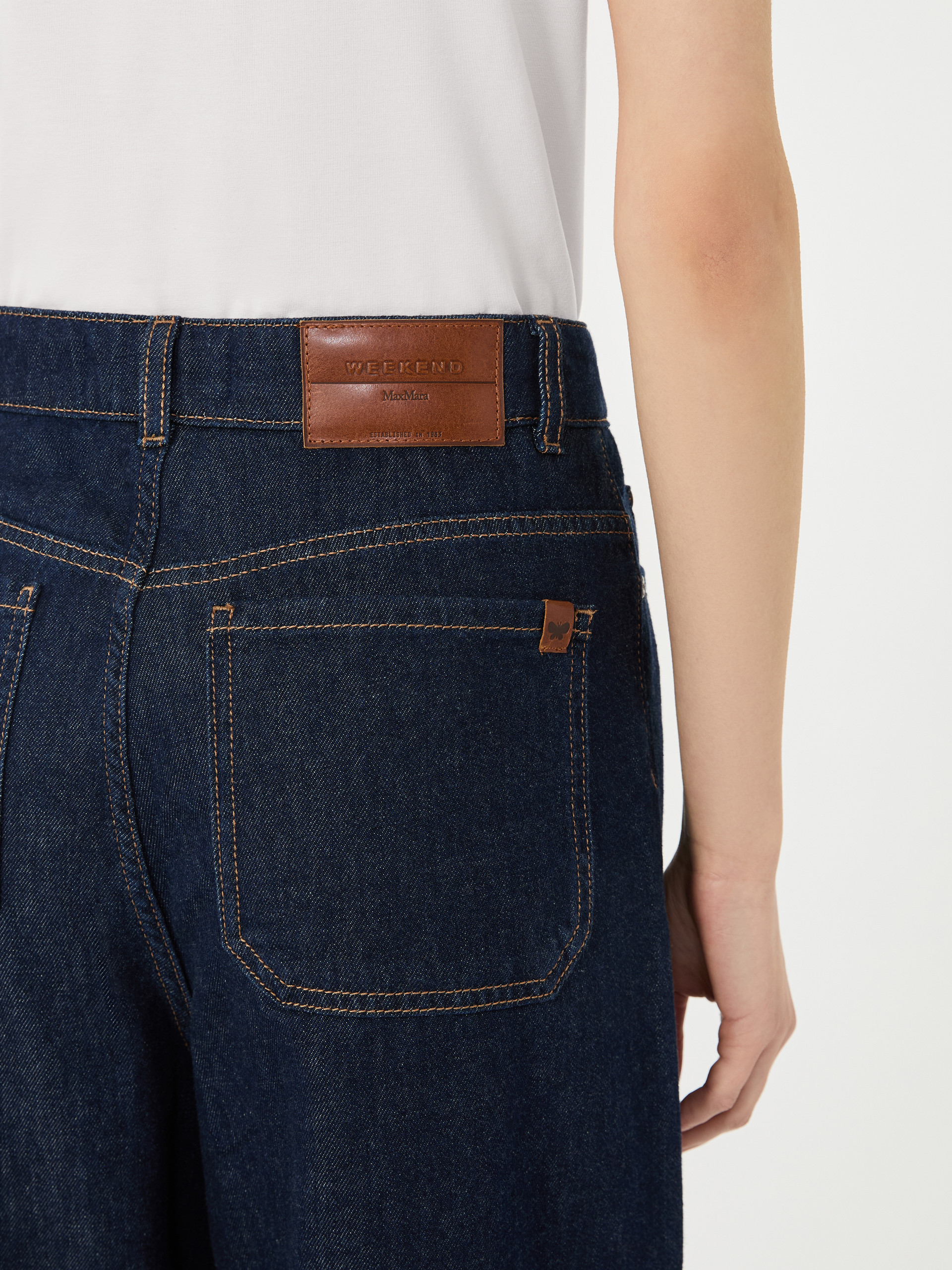 Soft cotton denim jeans - NAVY - Weekend Max Mara - 4