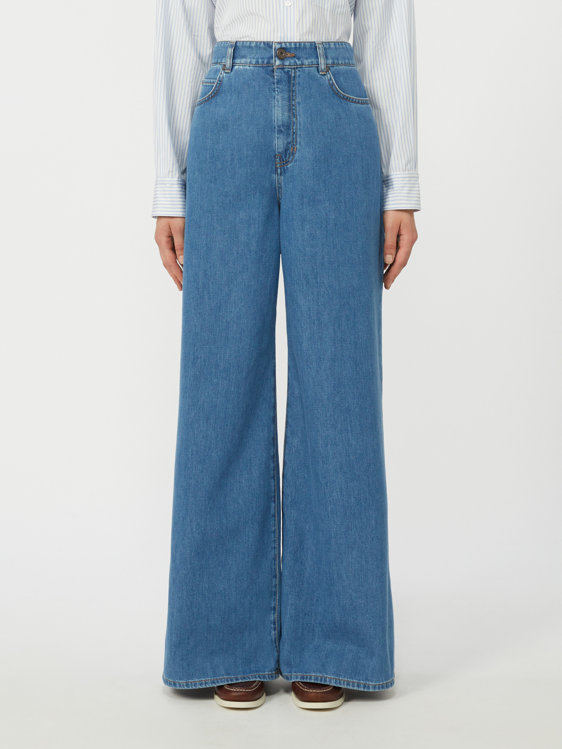 Soft cotton denim jeans - NAVY - Weekend Max Mara - 2