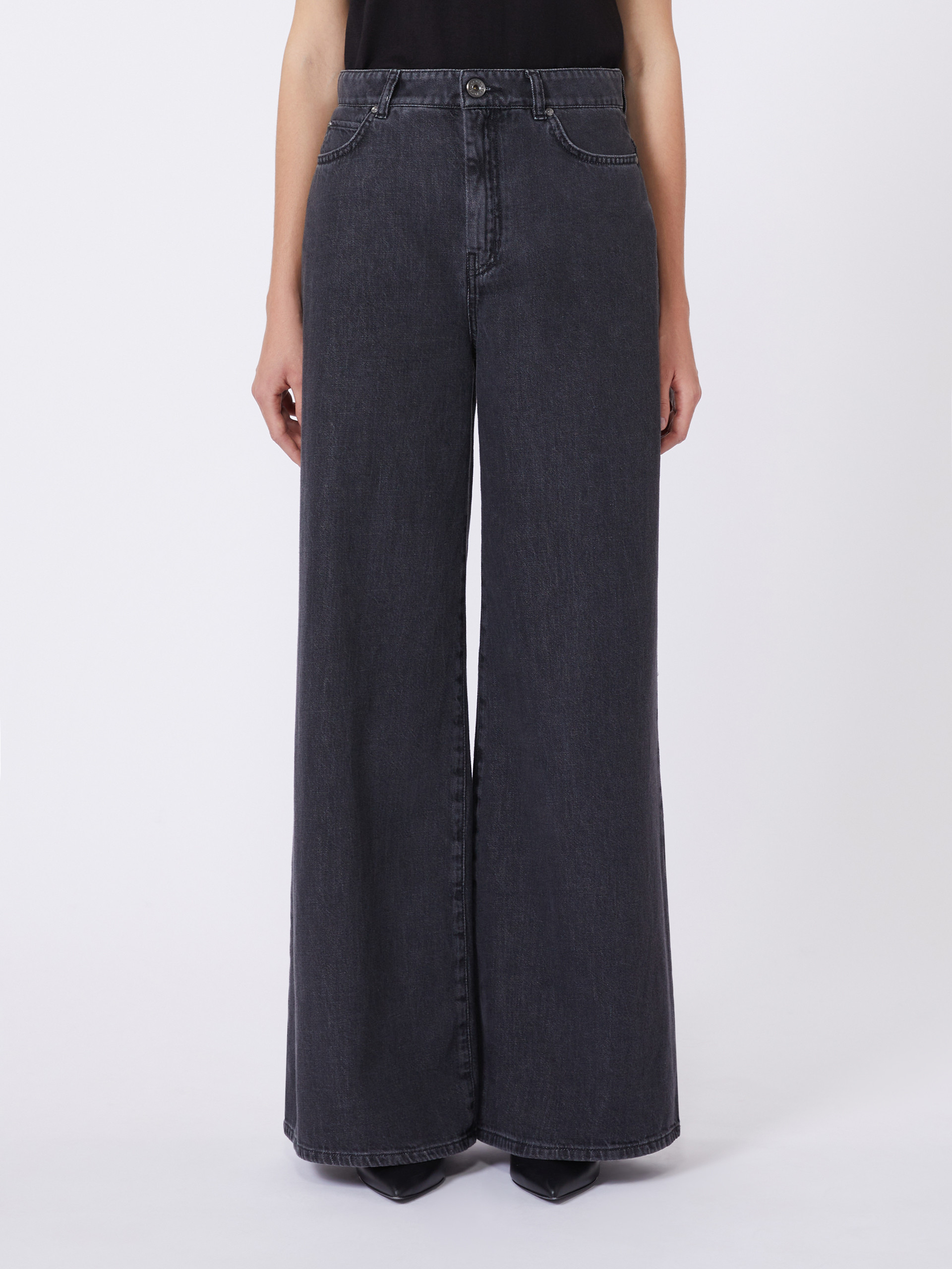 Soft cotton denim jeans - BLACK - Weekend Max Mara - 2