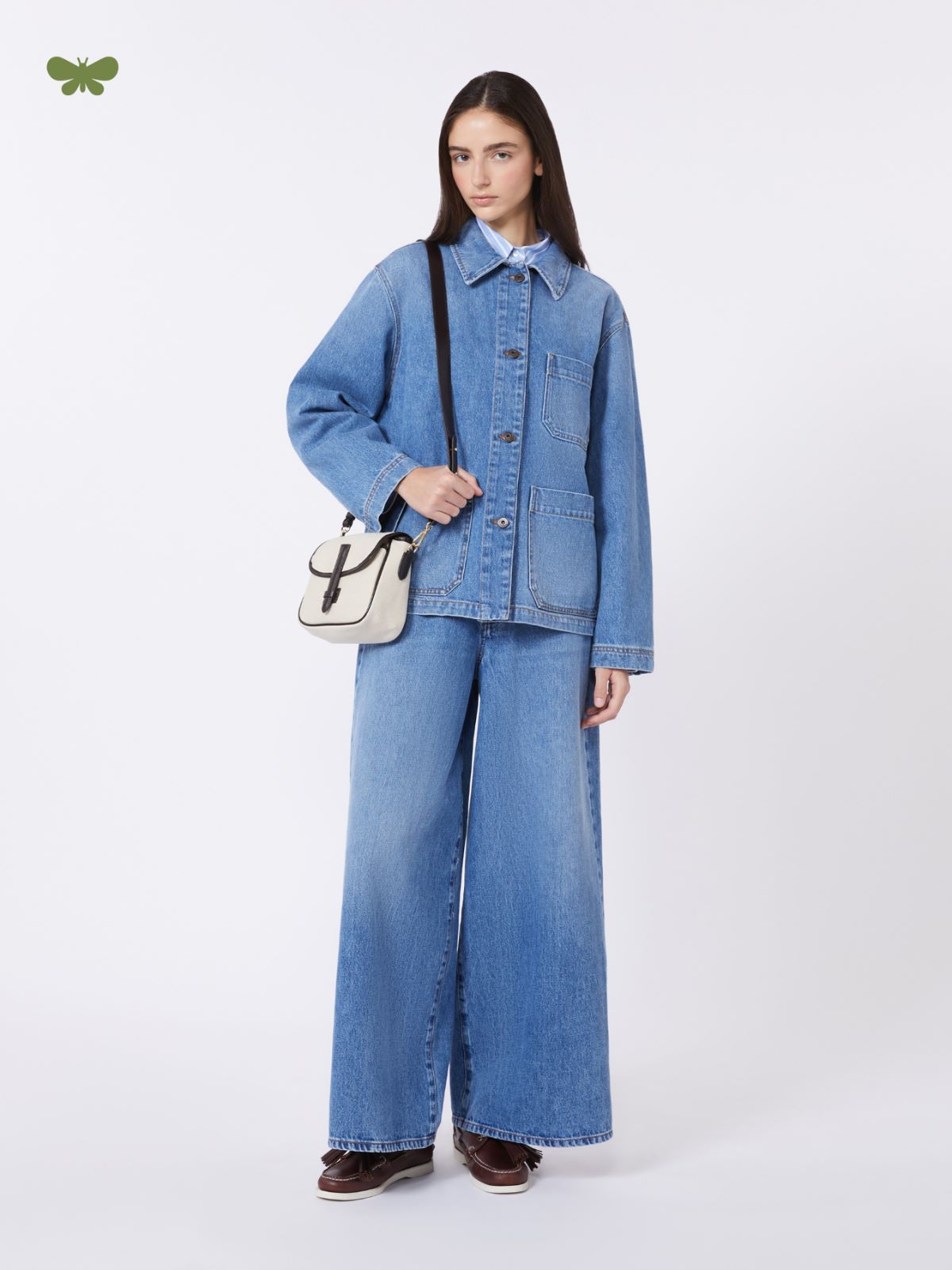 Jeans ampio in denim di cotone - BLU - Weekend