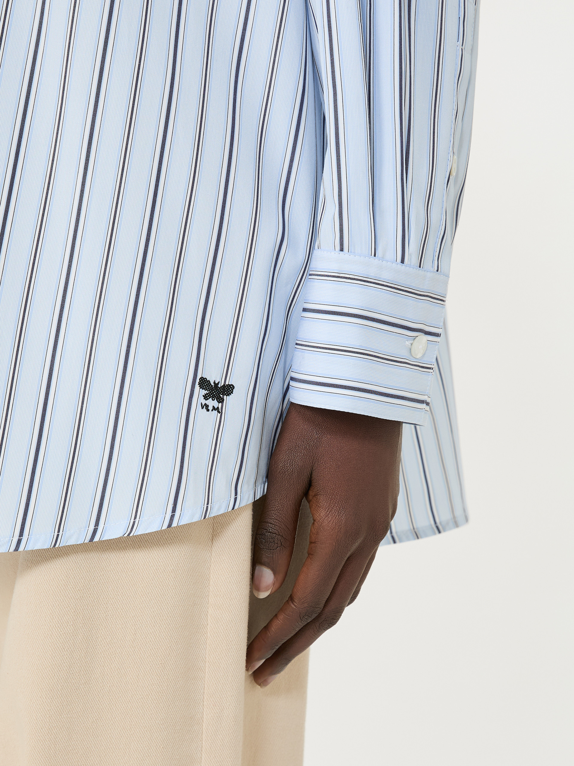 Oversized striped cotton shirt - Weekend Max Mara - 5