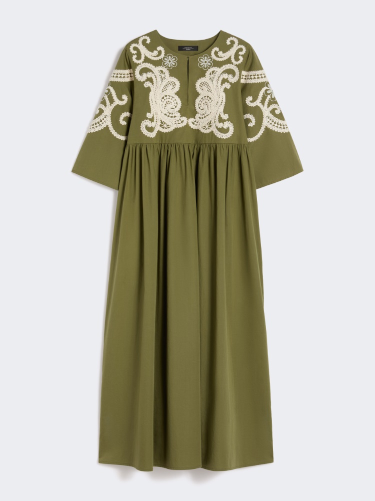 Soft cotton poplin dress - KAKI - Weekend - 6