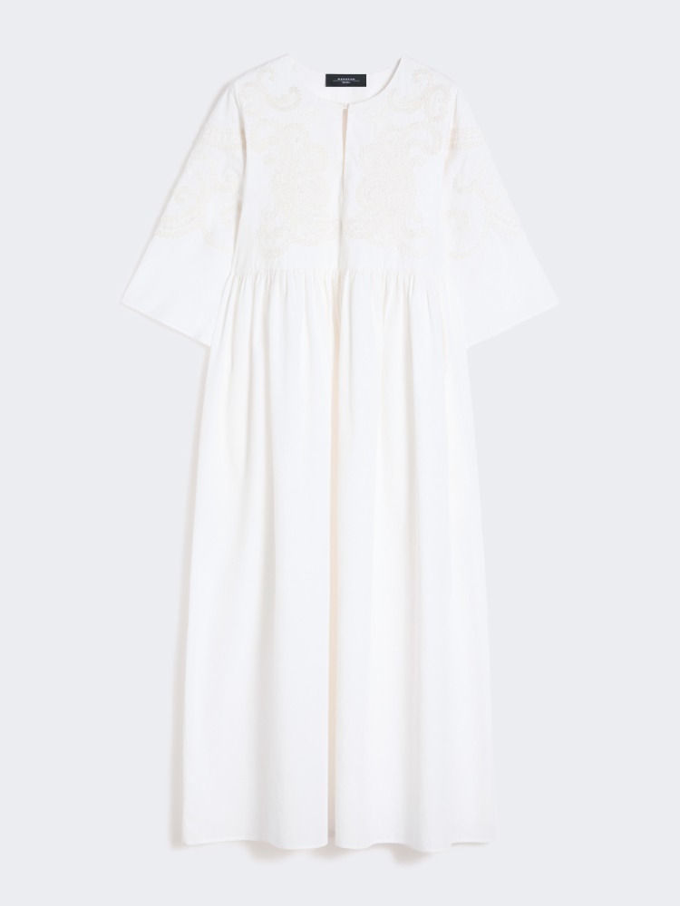Soft cotton poplin dress - WHITE - Weekend - 2