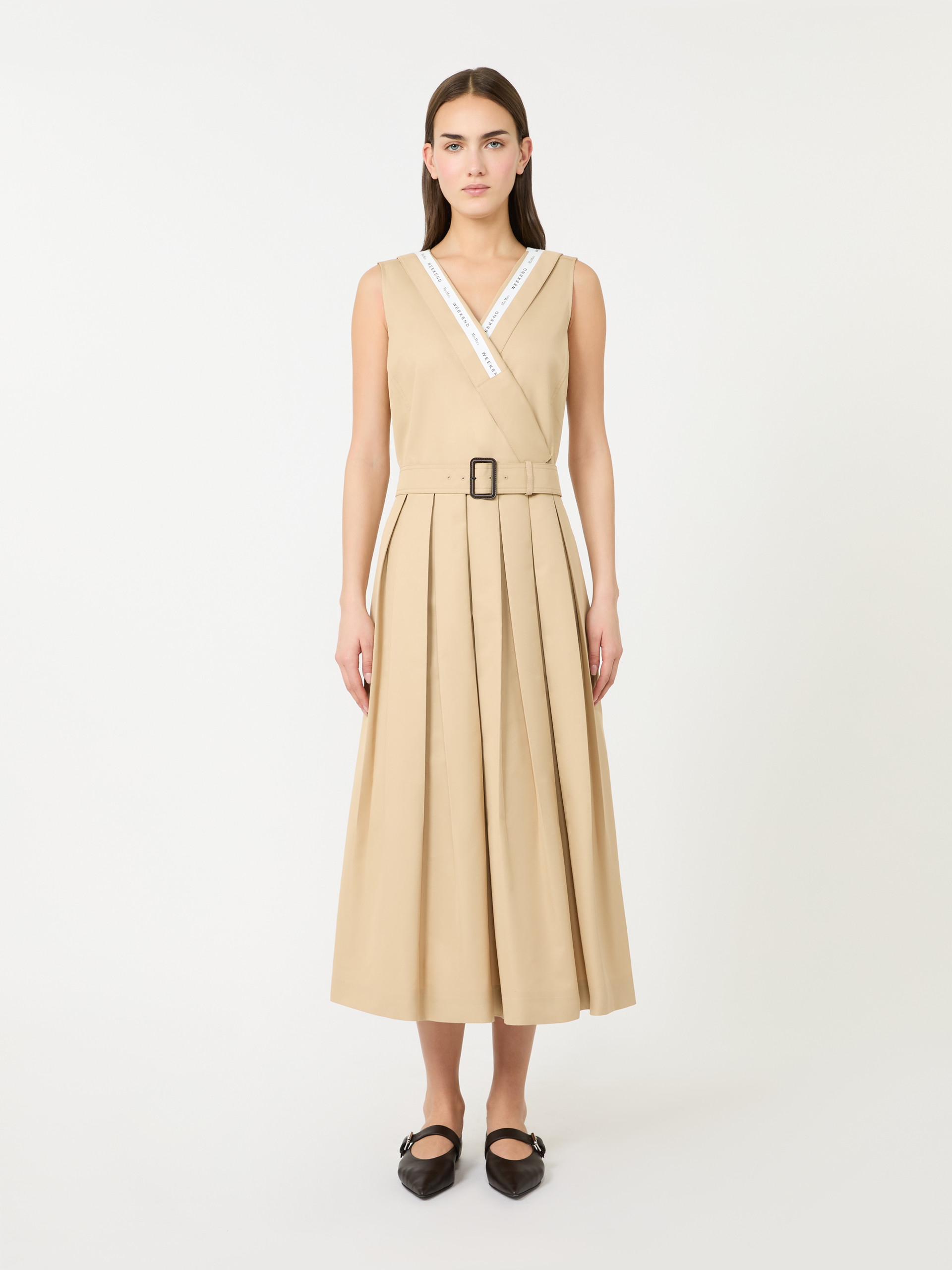 Water-repellent gabardine dress - BEIGE - Weekend Max Mara - 2