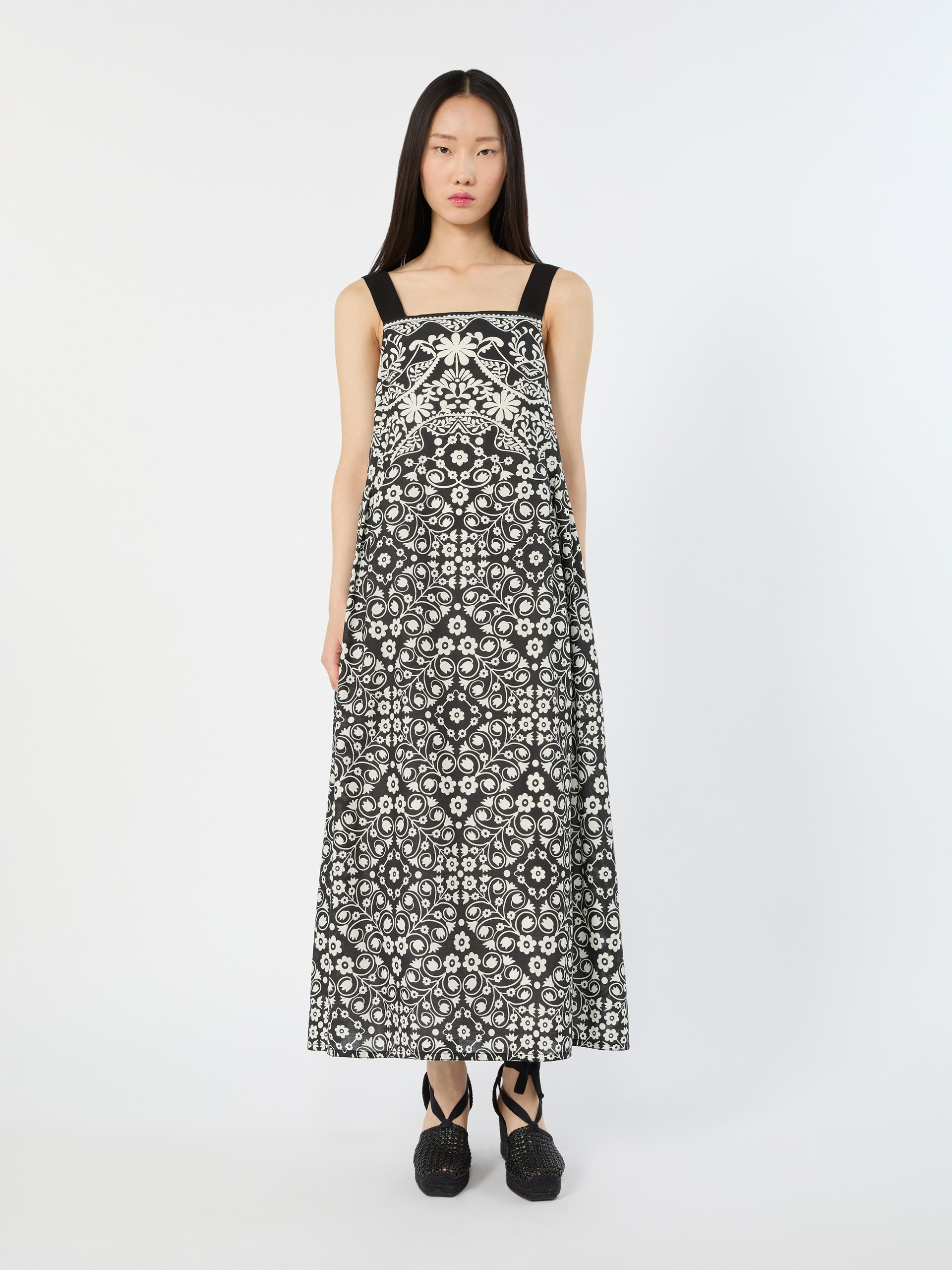 Printed cotton voile dress - BLACK - Weekend Max Mara - 2