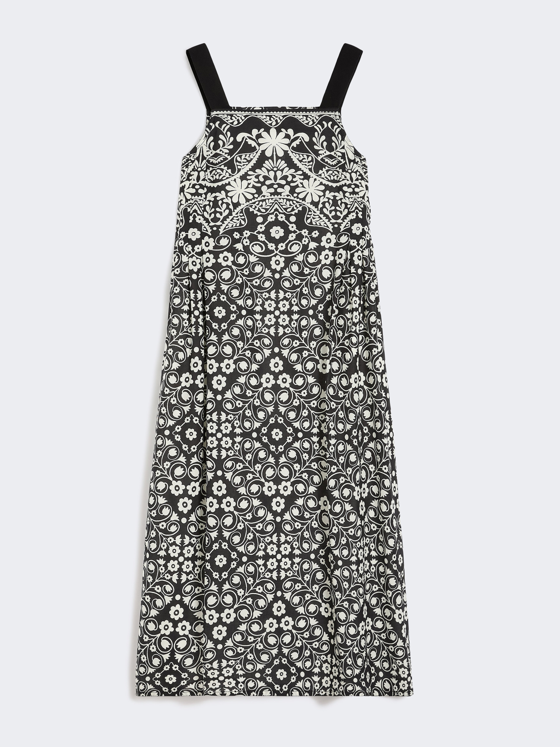 Printed cotton voile dress - BLACK - Weekend Max Mara - 4