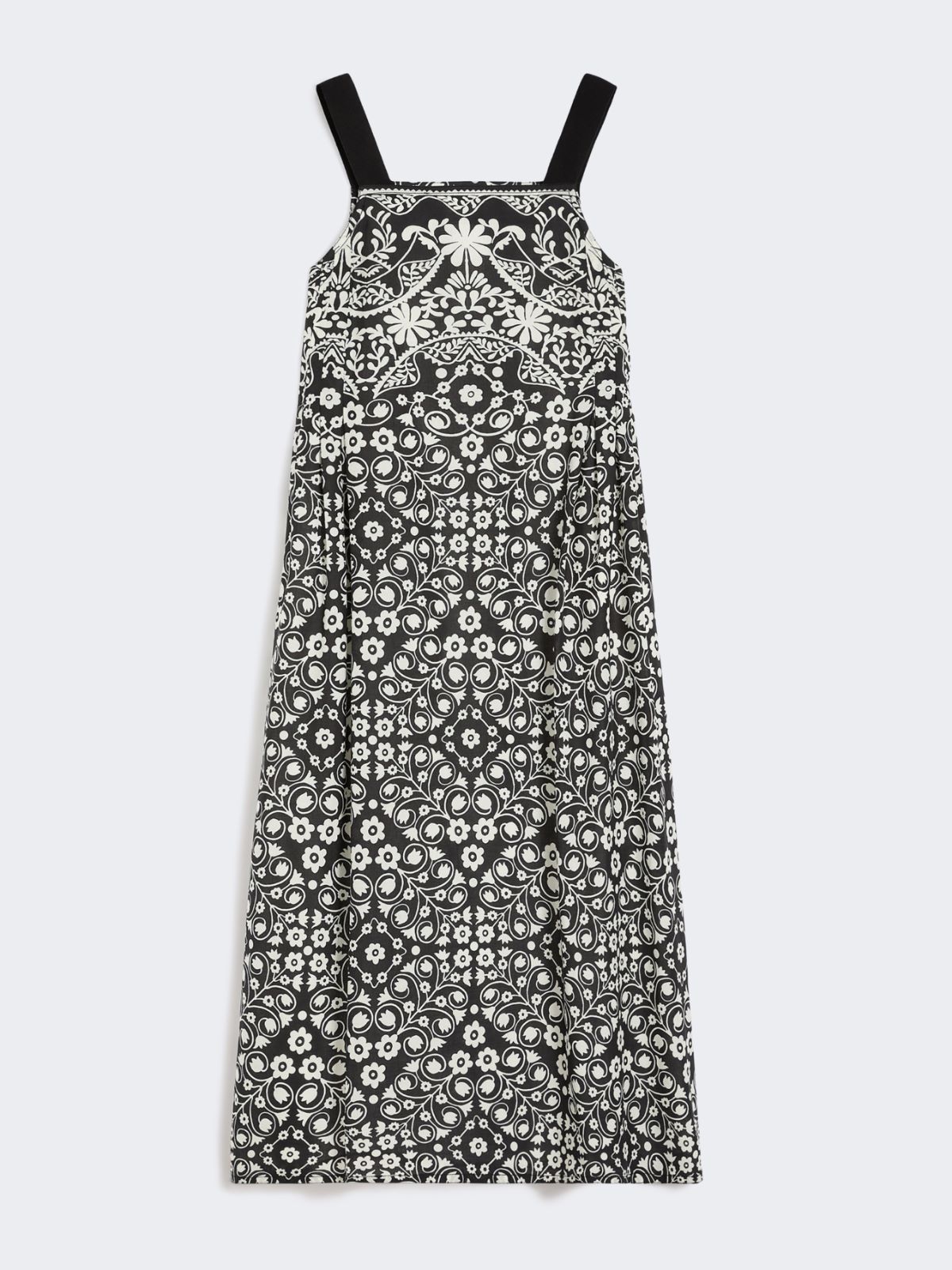 Printed cotton voile dress - BLACK - Weekend - 4