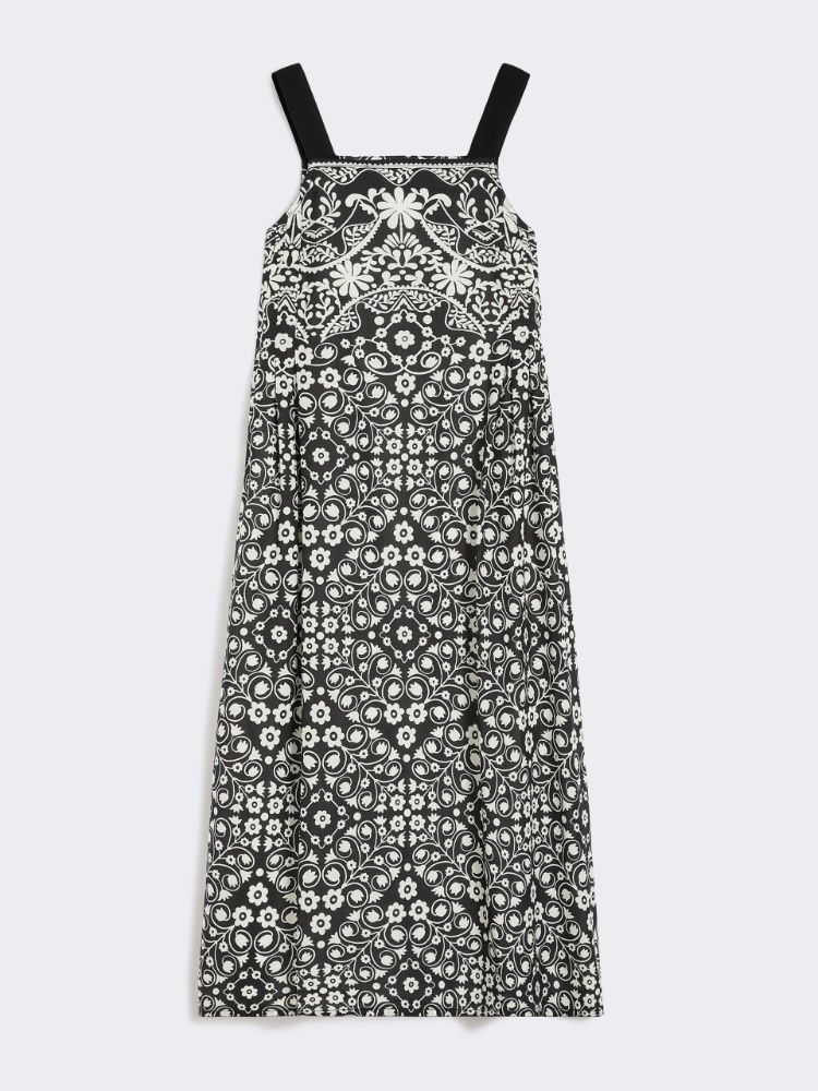 Printed cotton voile dress - BLACK - Weekend - 2