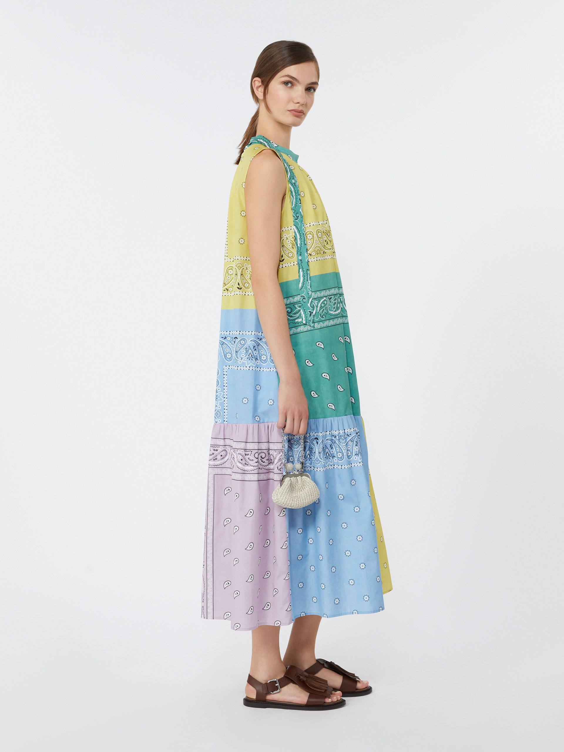 Printed cotton poplin dress - MULTICOLOUR - Weekend Max Mara
