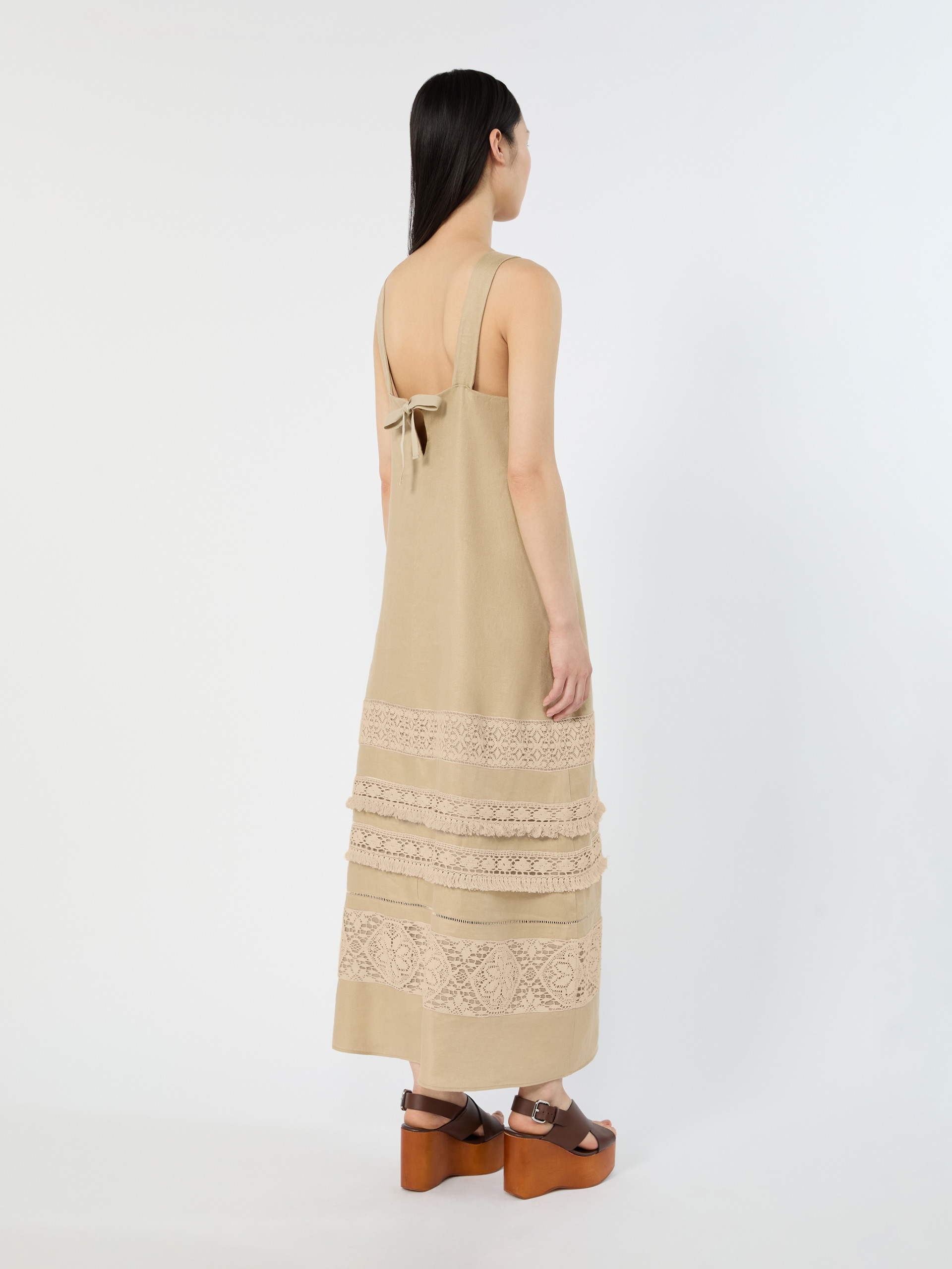Long linen dress - SAND - Weekend Max Mara - 3