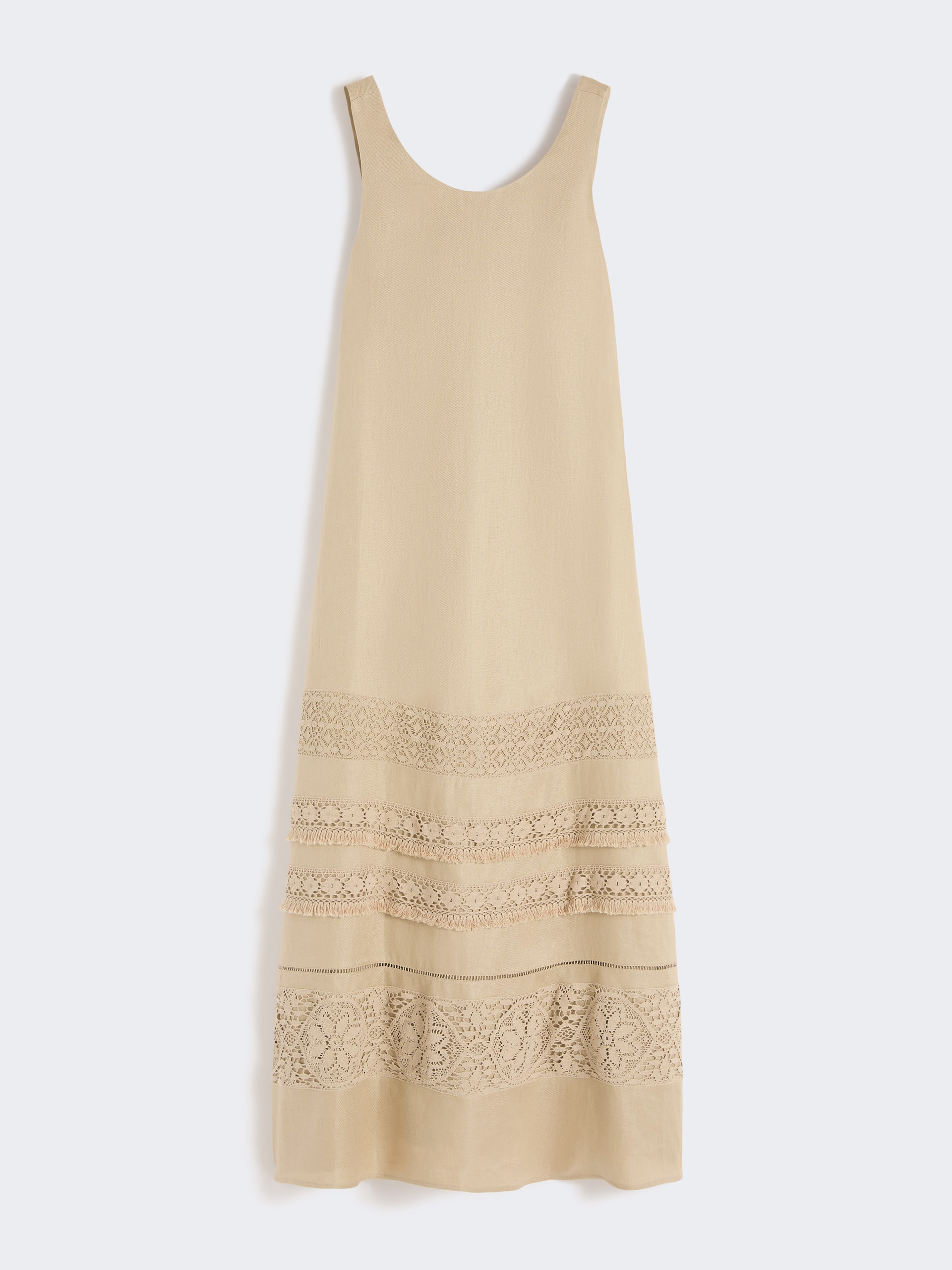 Long linen dress - SAND - Weekend Max Mara - 4