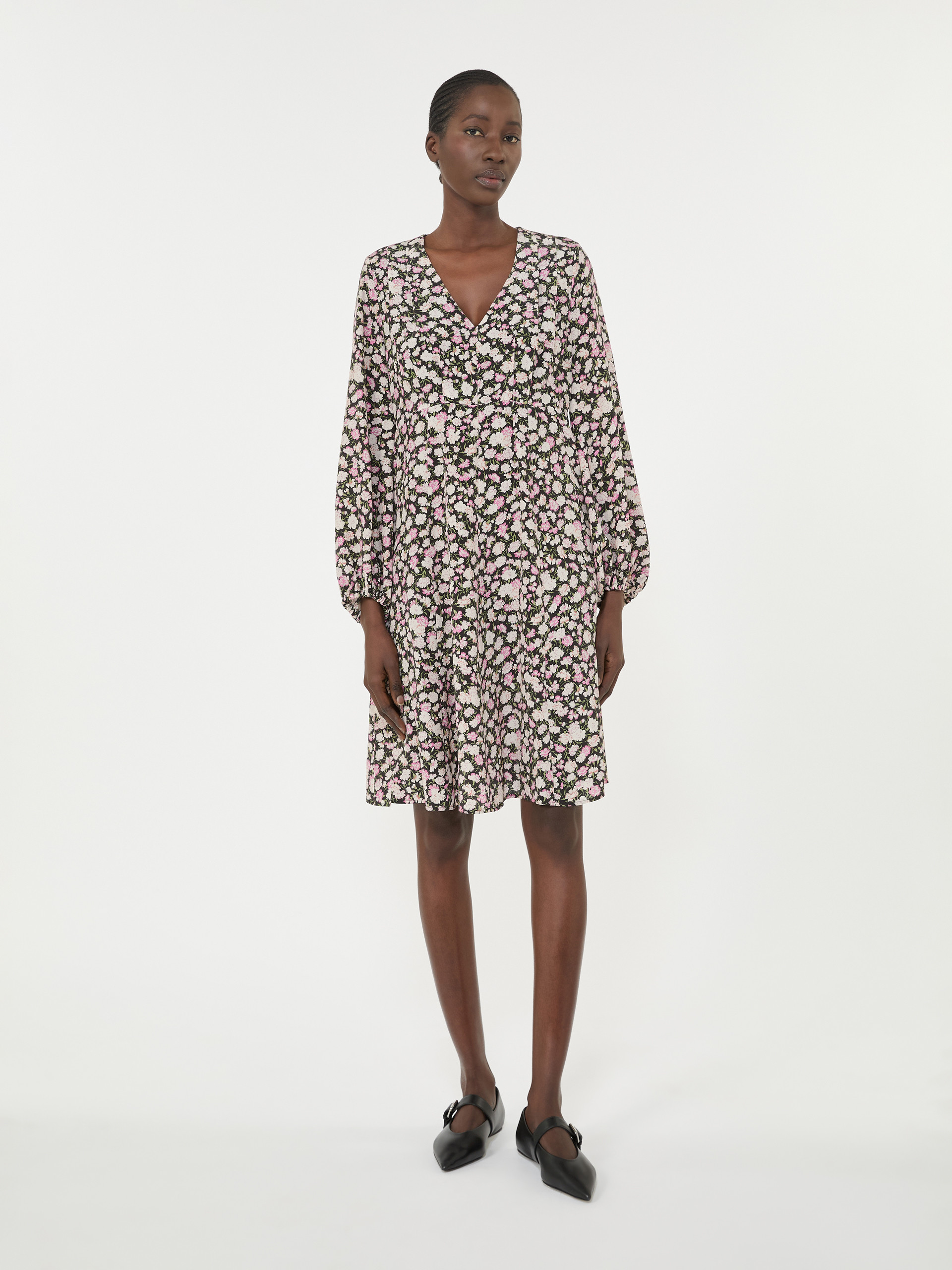 Printed silk dress - PINK - Weekend Max Mara - 2