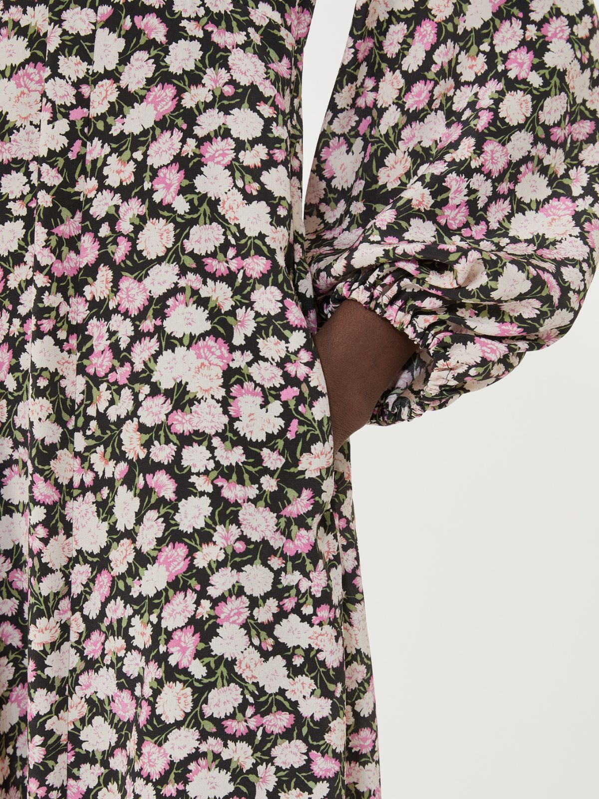 Printed silk dress - PINK - Weekend - 5