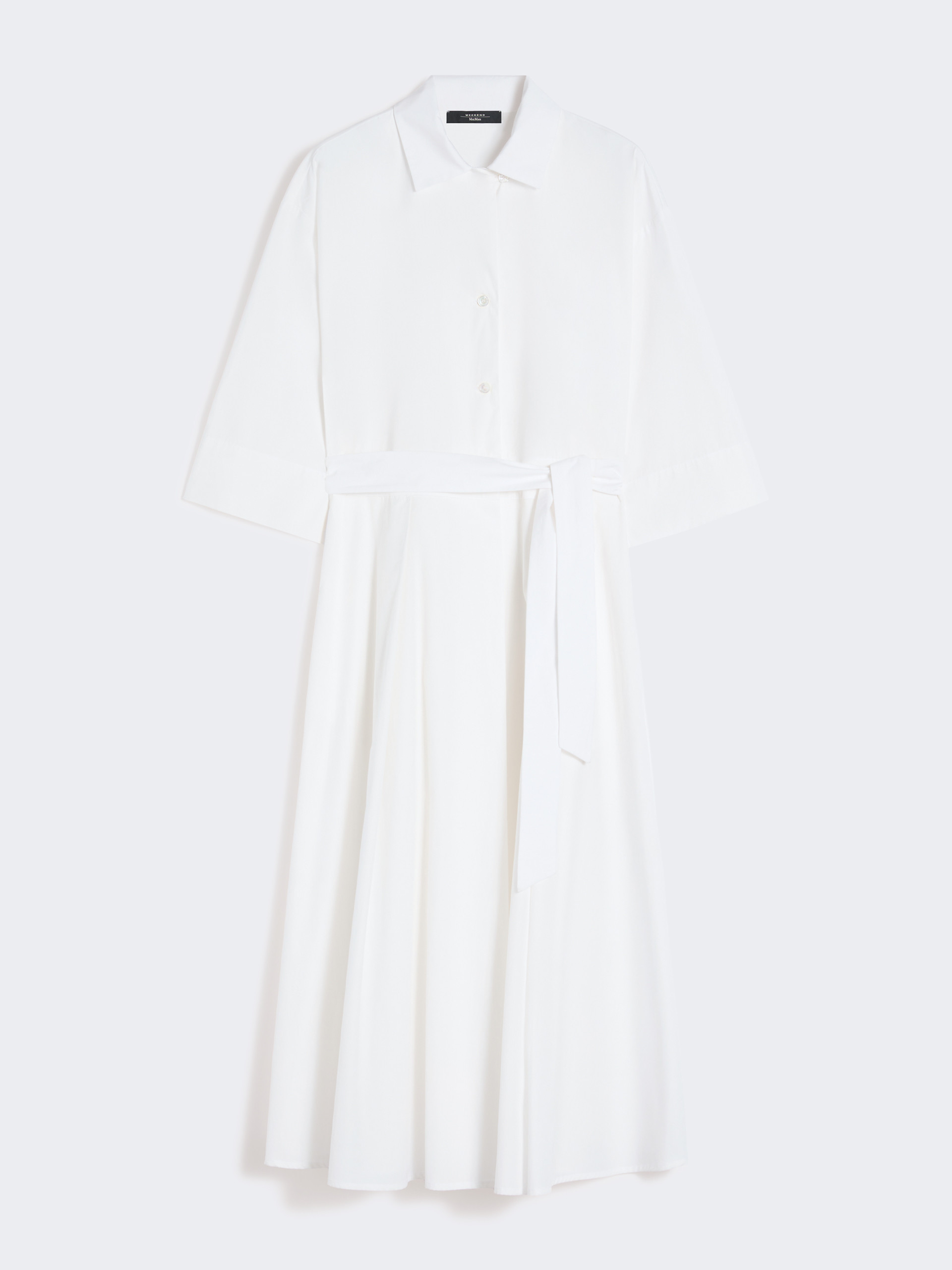 Cotton-poplin midi shirt dress - WHITE - Weekend Max Mara - 5