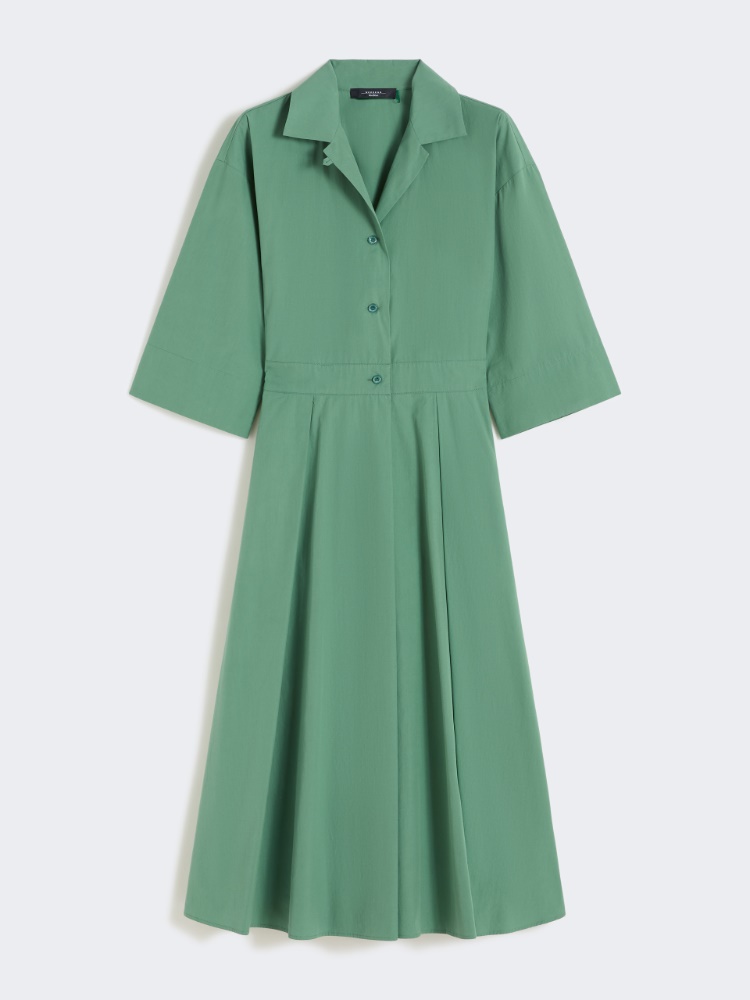 Cotton-poplin midi shirt dress - GREEN - Weekend - 2