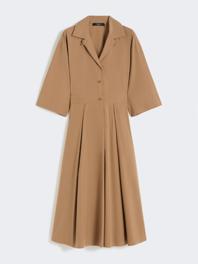 Cotton-poplin midi shirt dress - TOBACCO - Weekend - 6