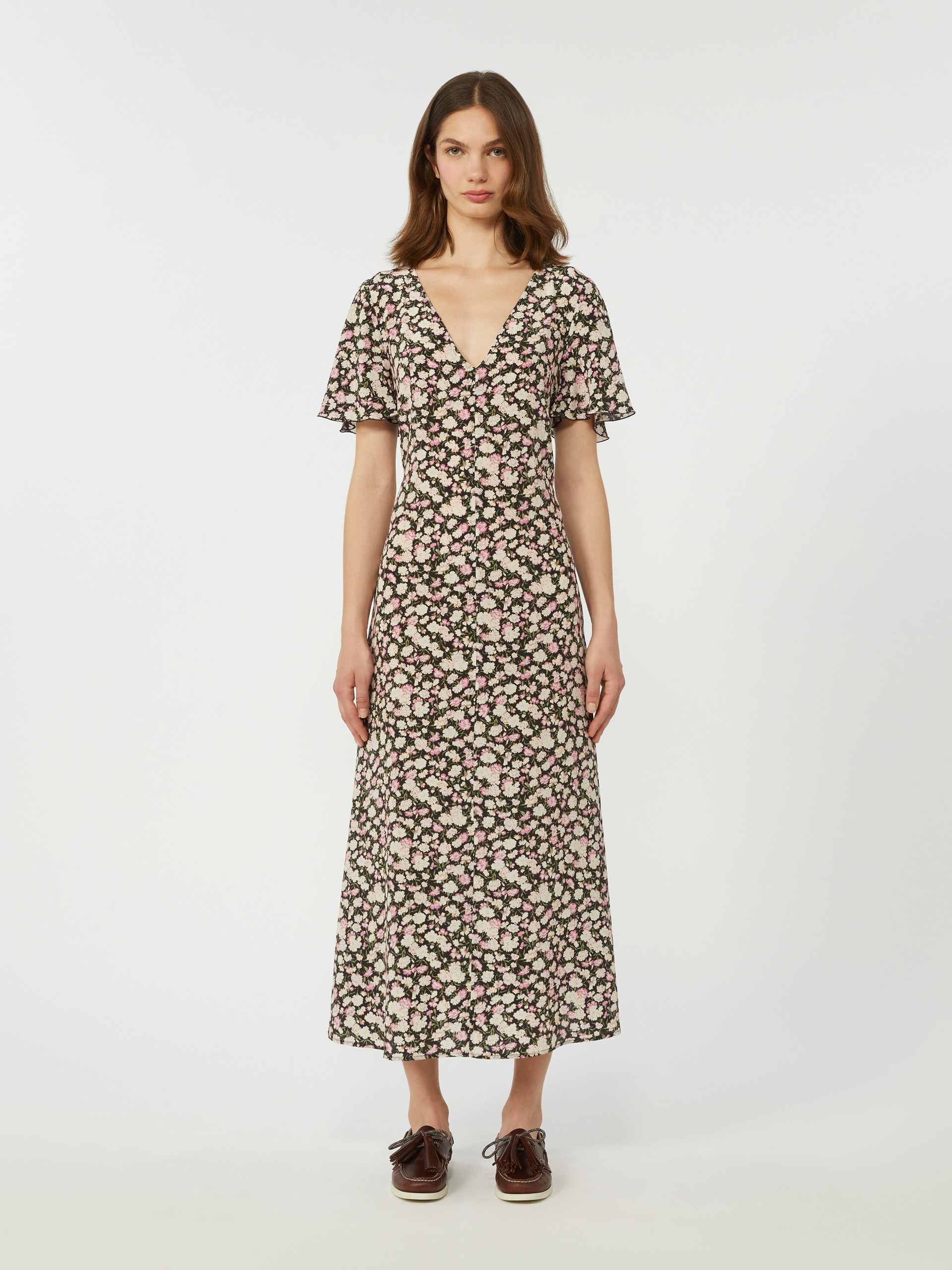 Printed crepe de chine dress - Weekend Max Mara - 2
